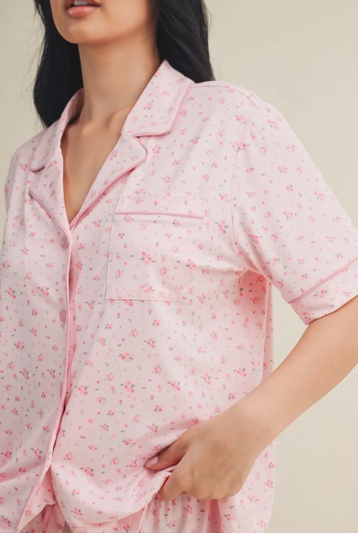 Brie Collared Pajama Top