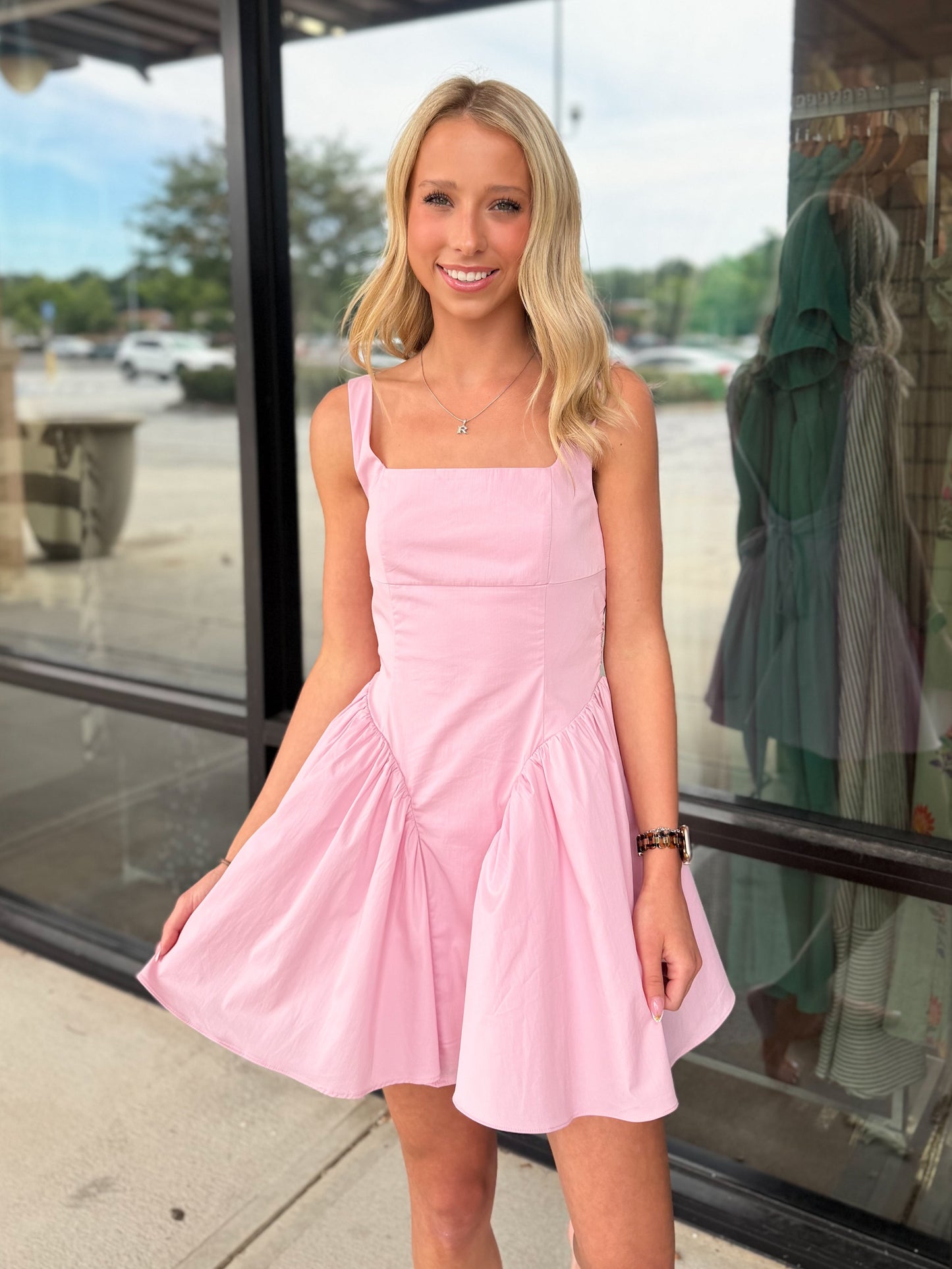 Anderson Basque Waist Mini Dress