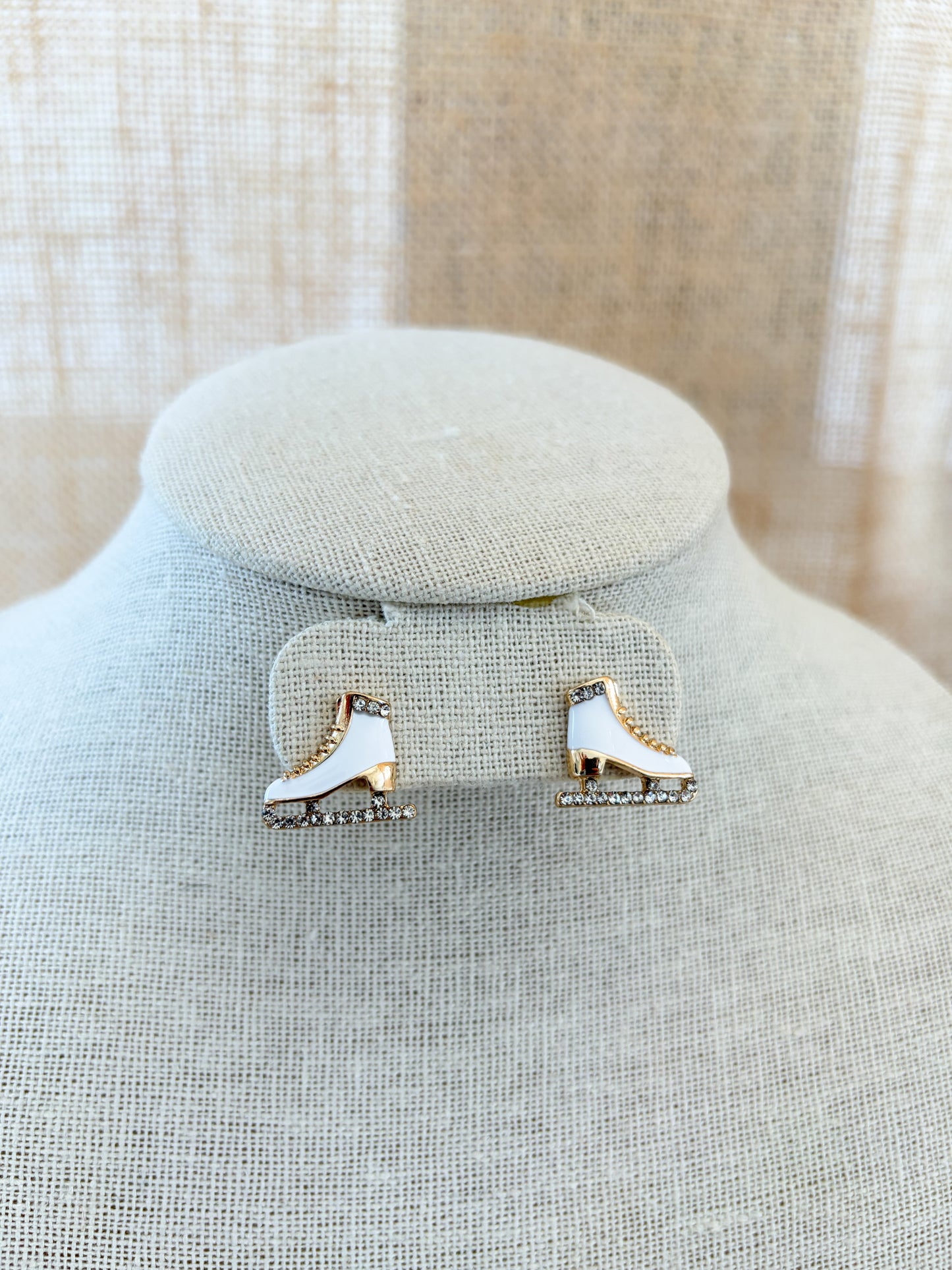 Stud Ice Skate Earrings