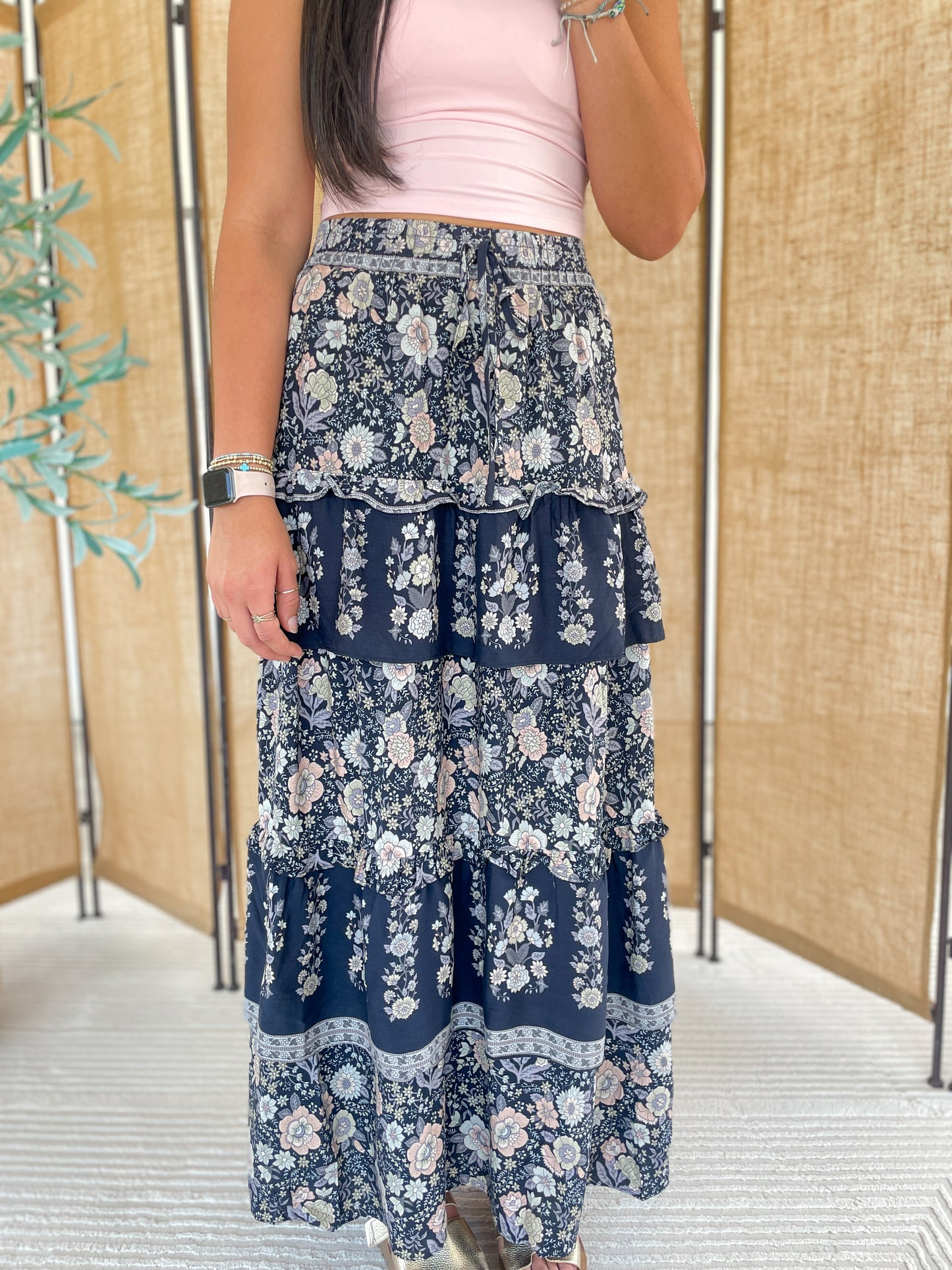 Printed Maxi Skirt