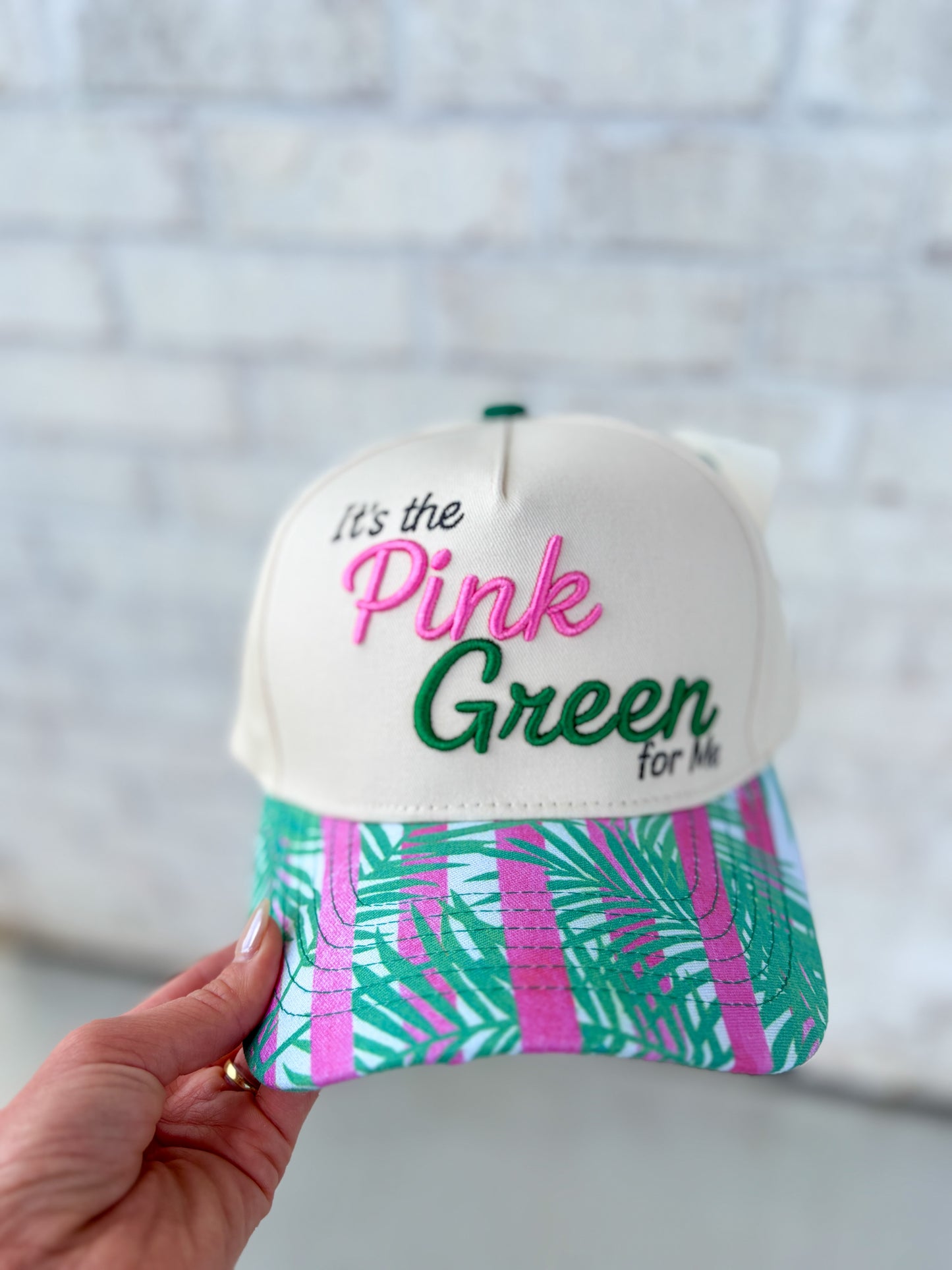It’s The Pink Green For Me Trucker Hat