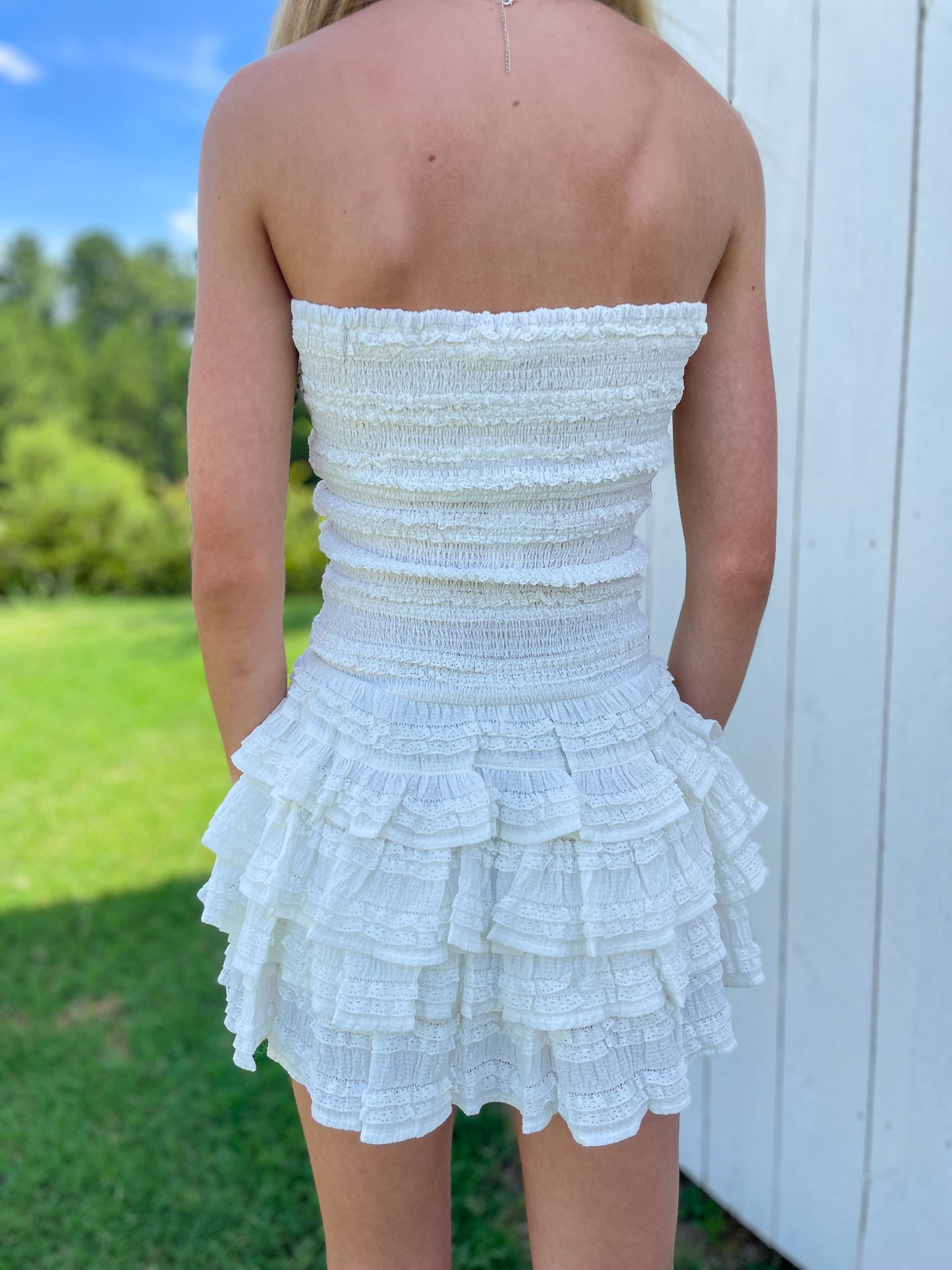 Kasey Strapless Dress Romper
