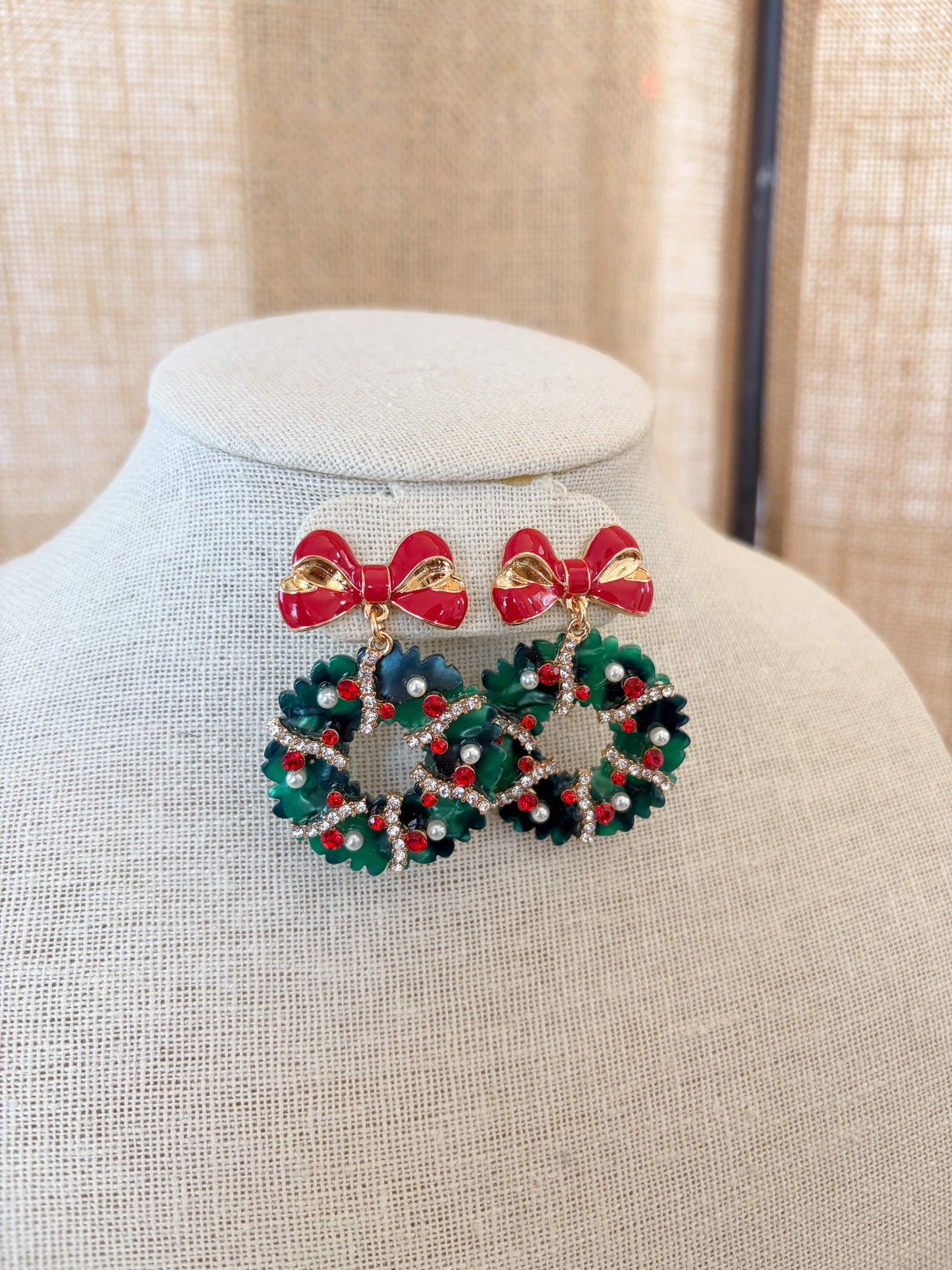 Wreath Bow Earrings