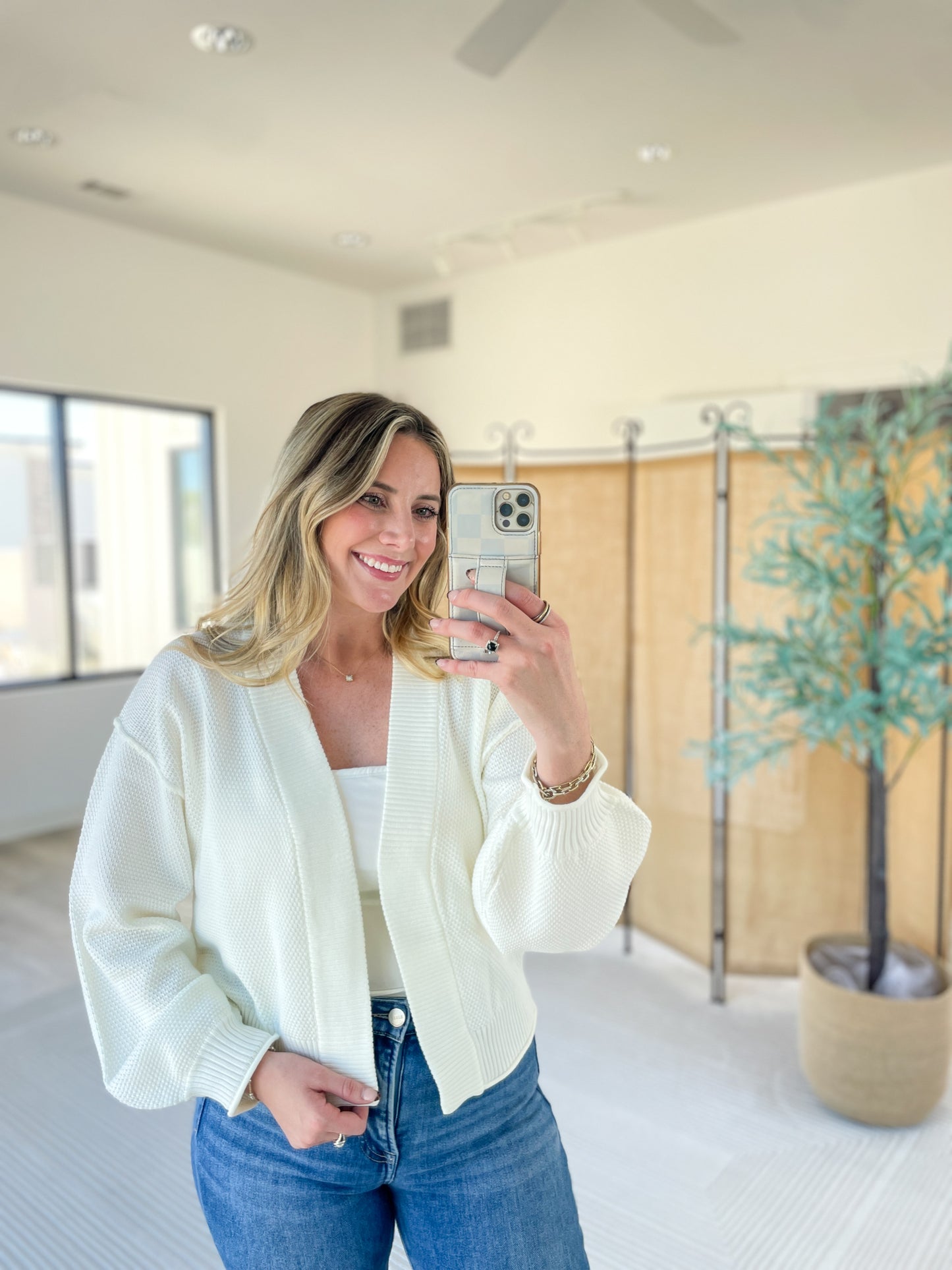 Knit Open Cardigan