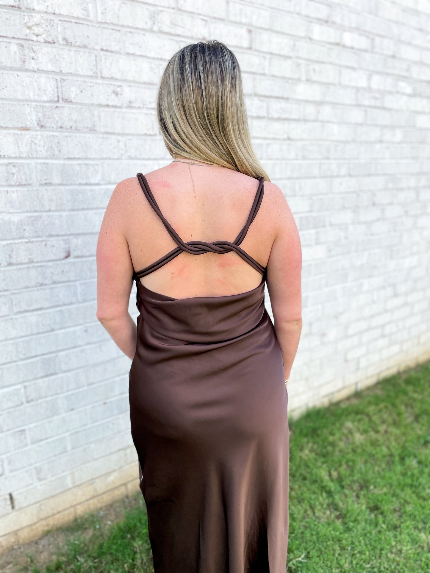 Clover Satin Maxi Dress