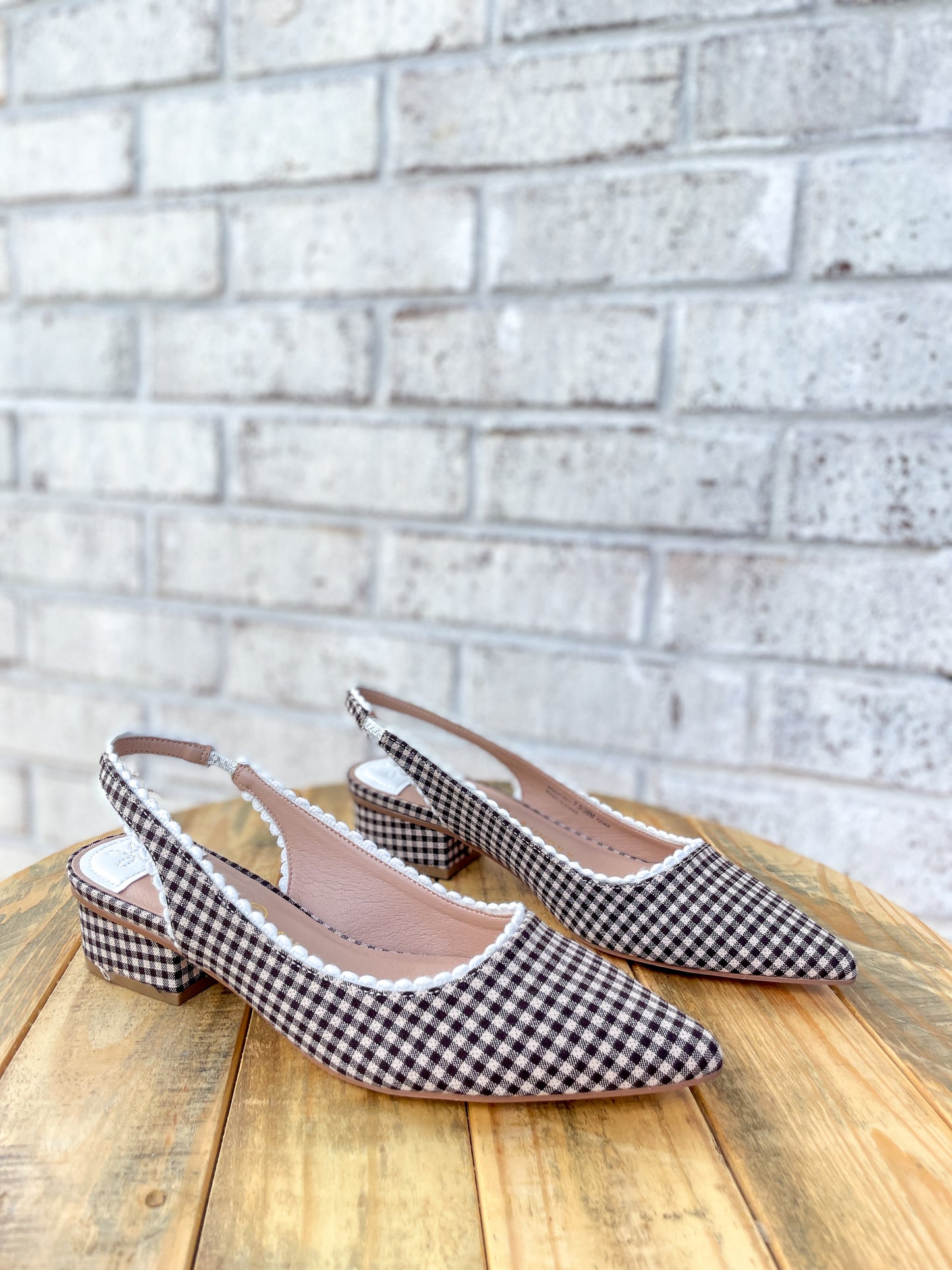 Mayberry Gingham Kitten Heel