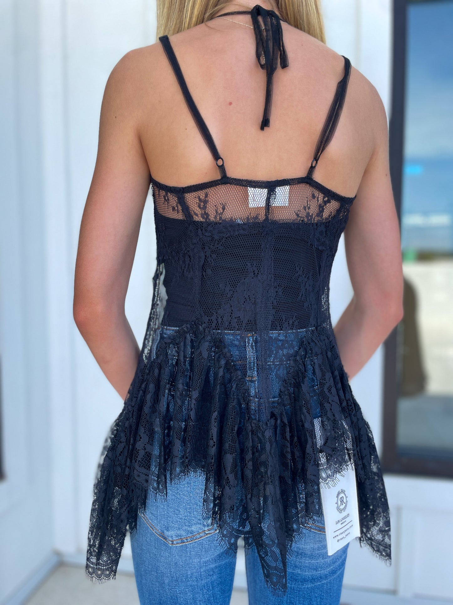River Lace Overlay Top