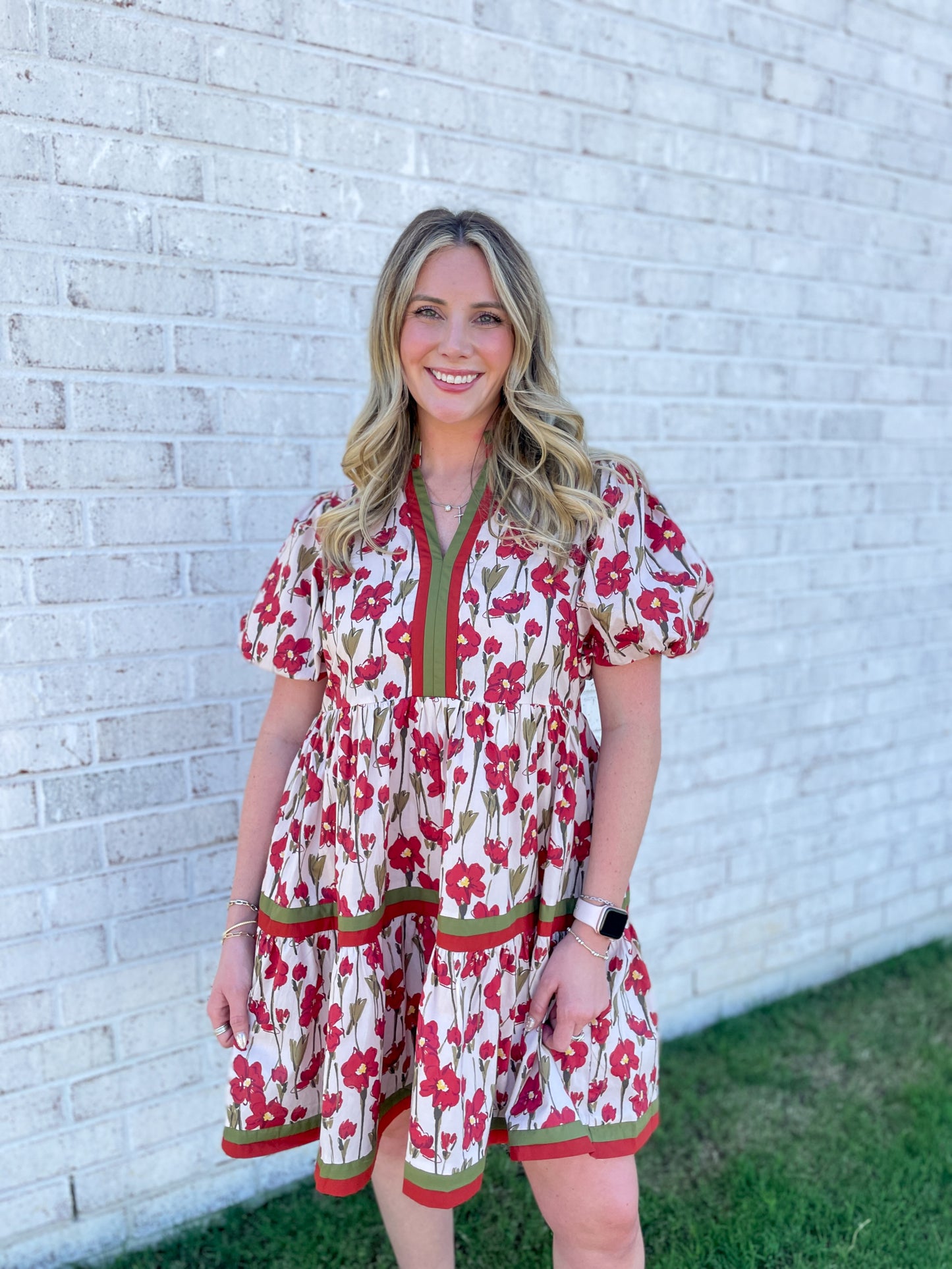 Elina Floral Print Dress