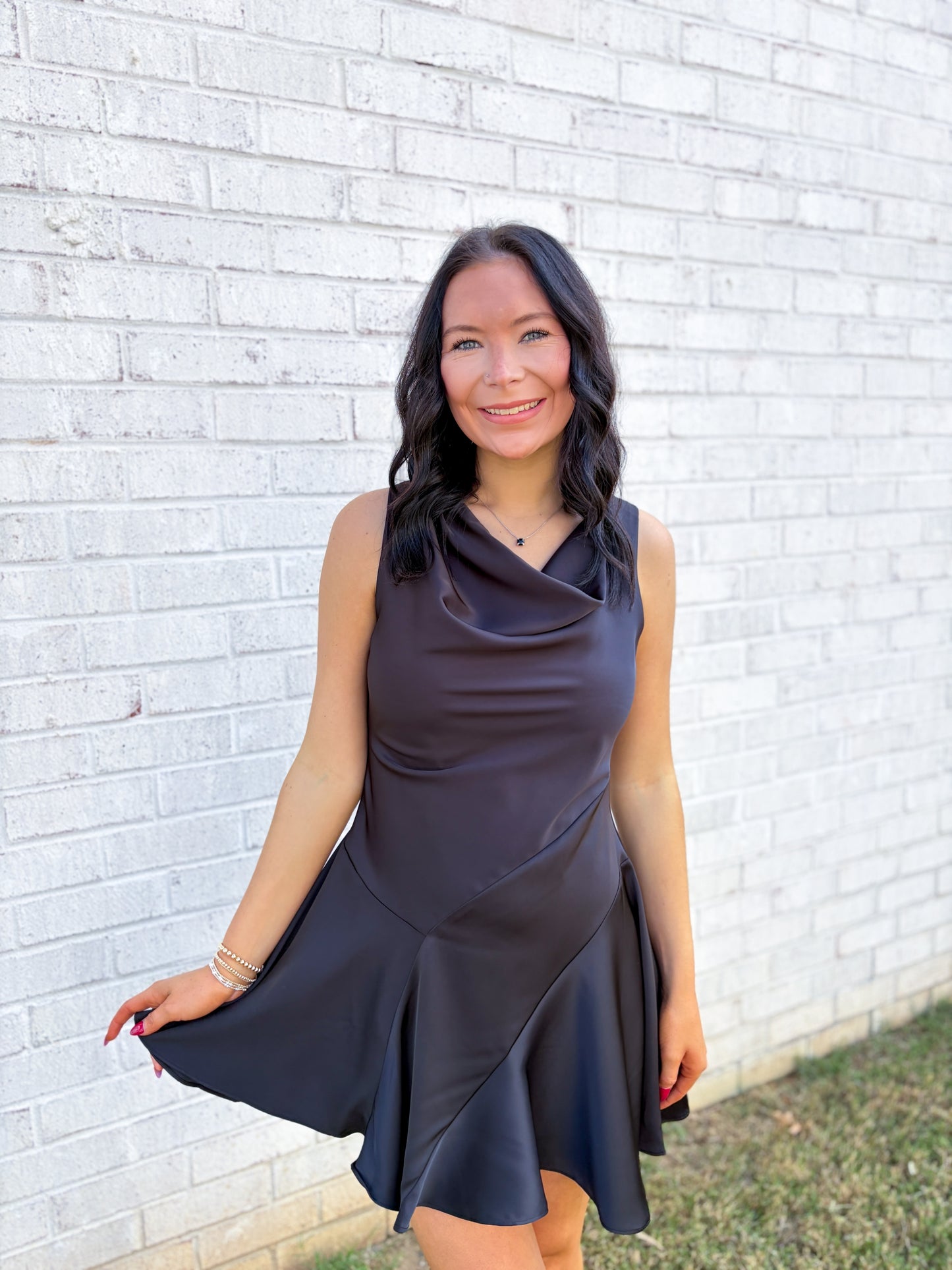 Briar Satin Midi Dress