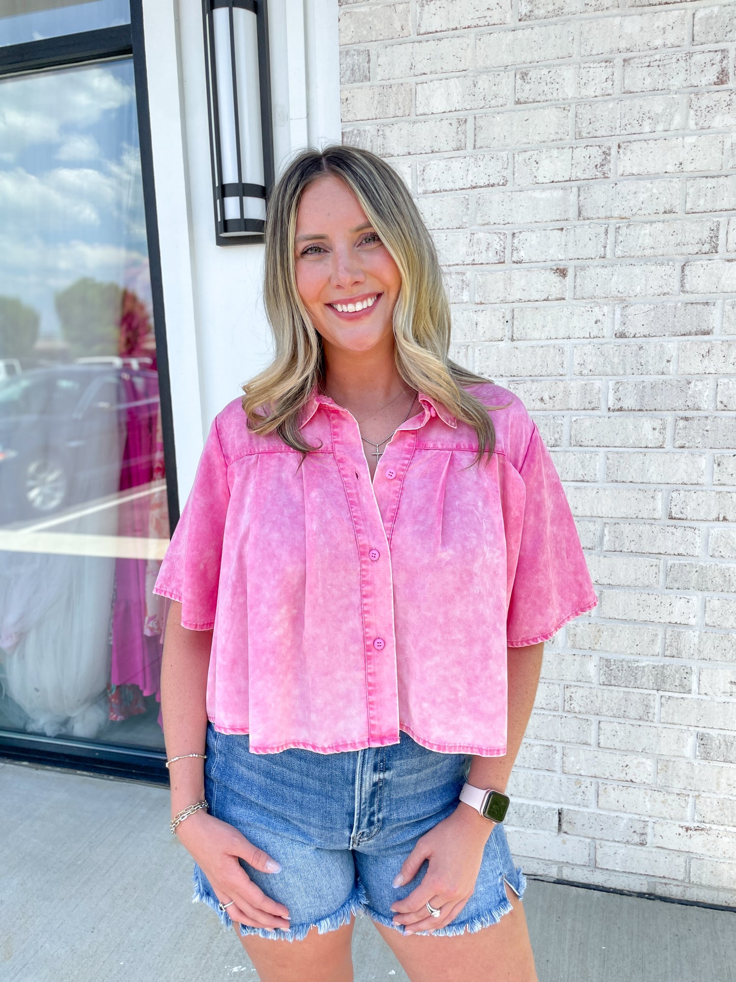 Dayna Pleated Top