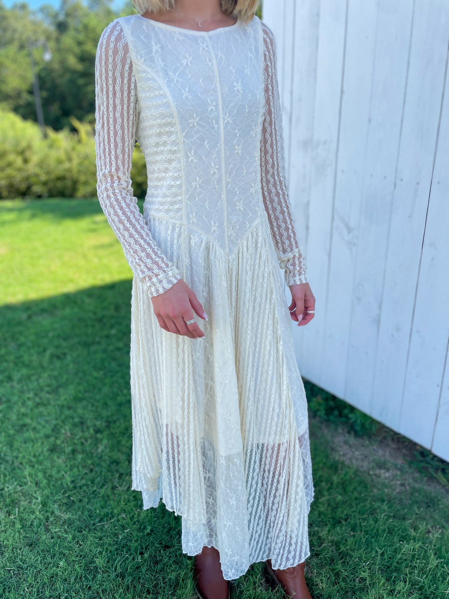 Hayden Lace Midi Dress