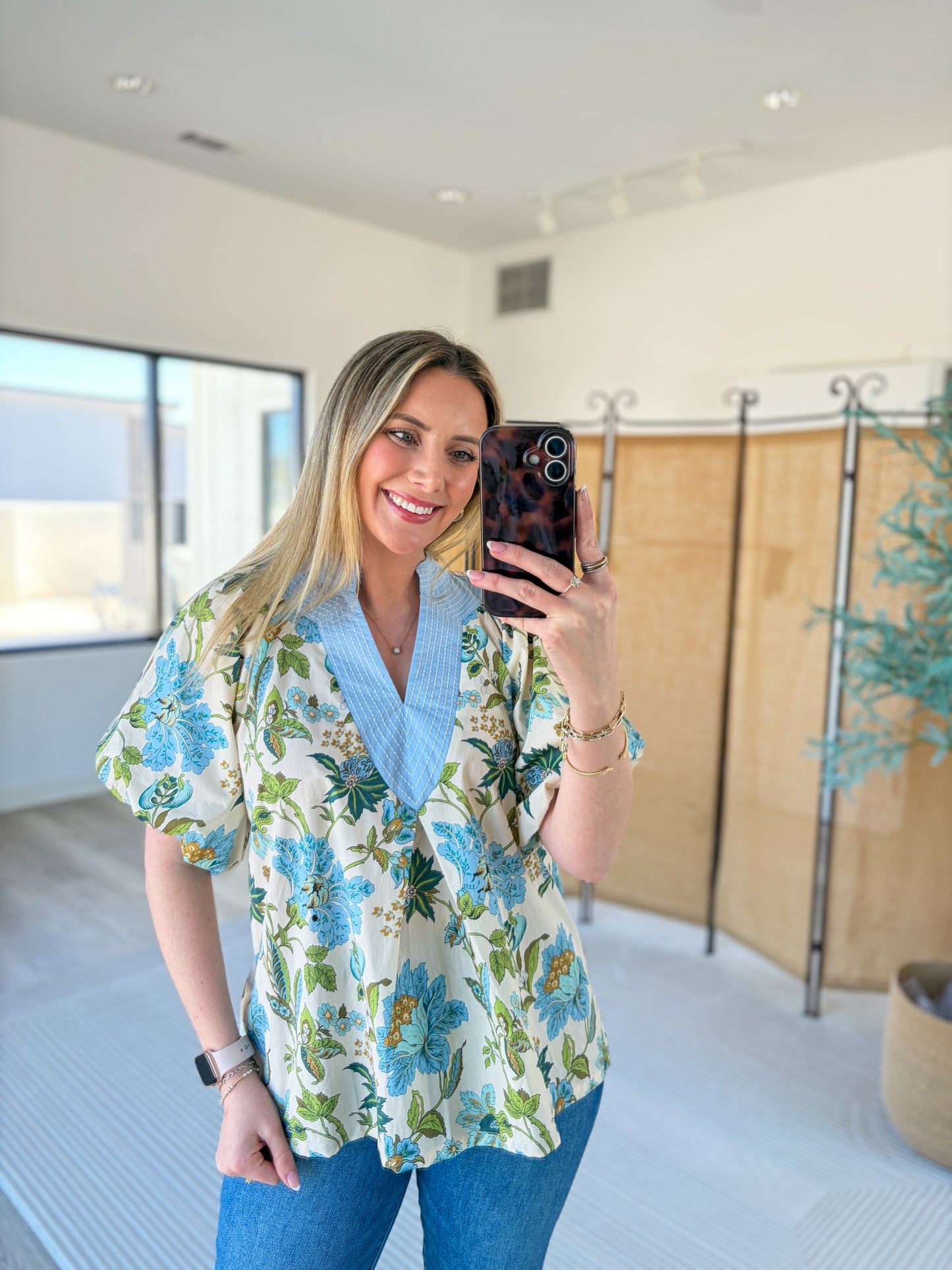 Cruz Floral Top