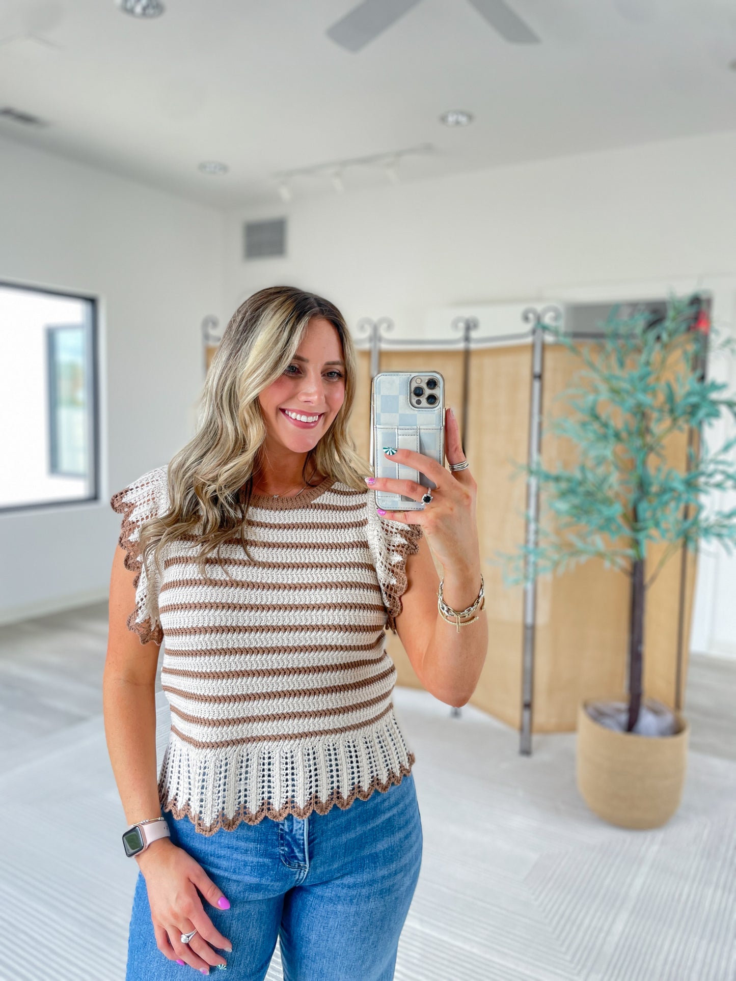 Marcy Ruffle Top