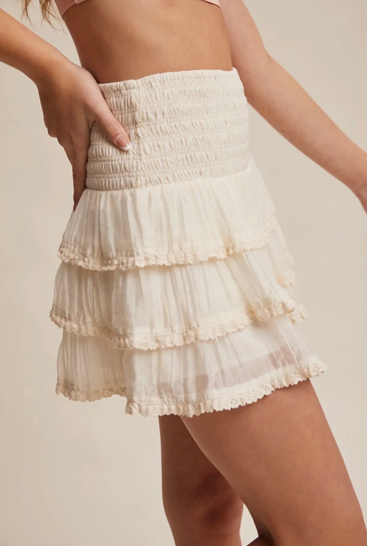 Ruffle Tiered Mini Shorts