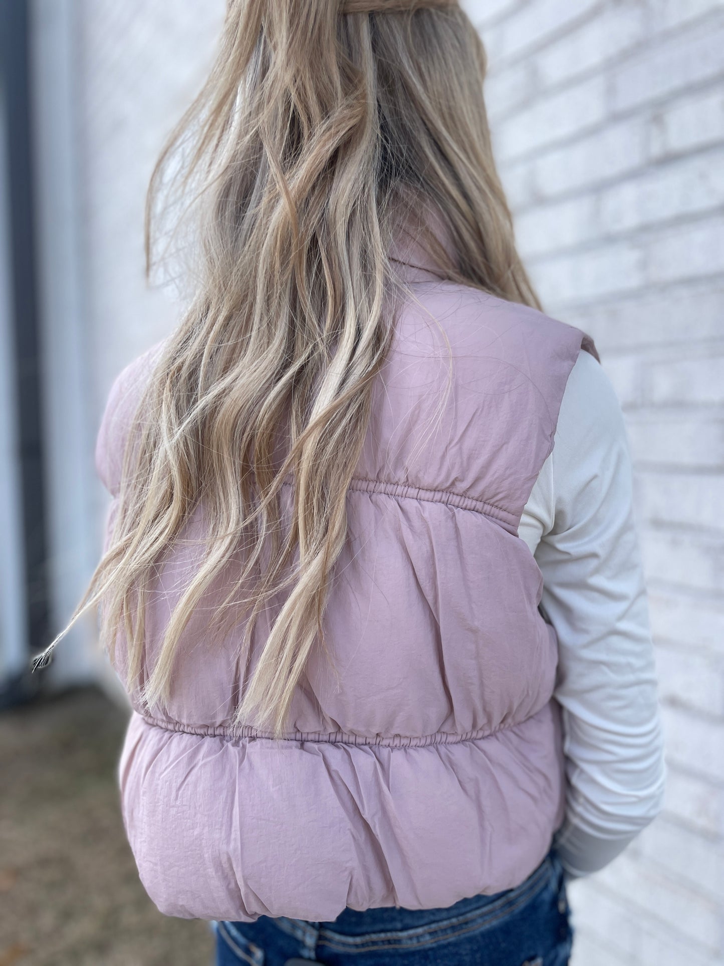 Cropped Puffer Vest