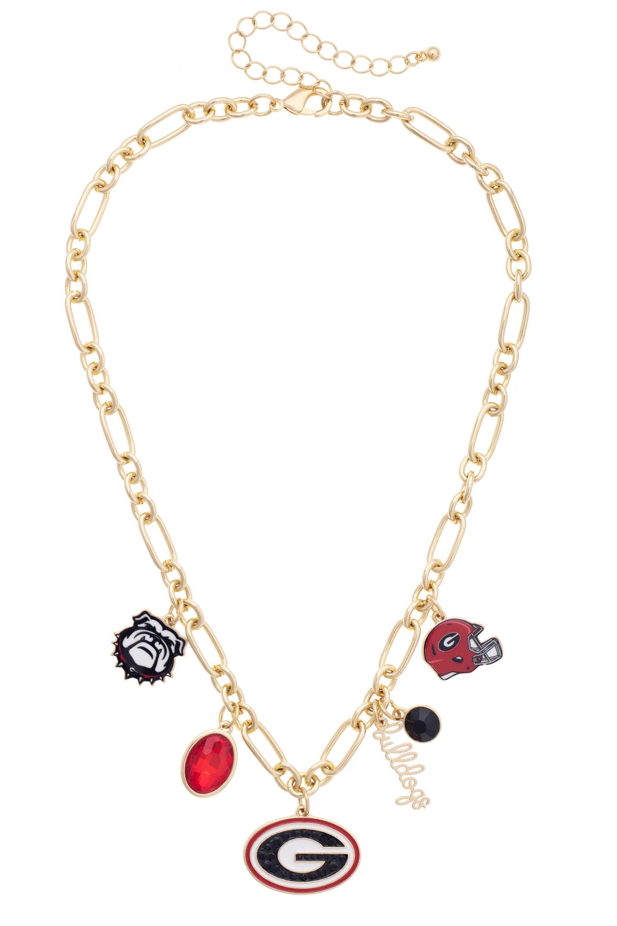 Georgia Bulldogs Charm Necklace