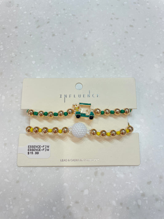 Golf Cart Bracelet Set