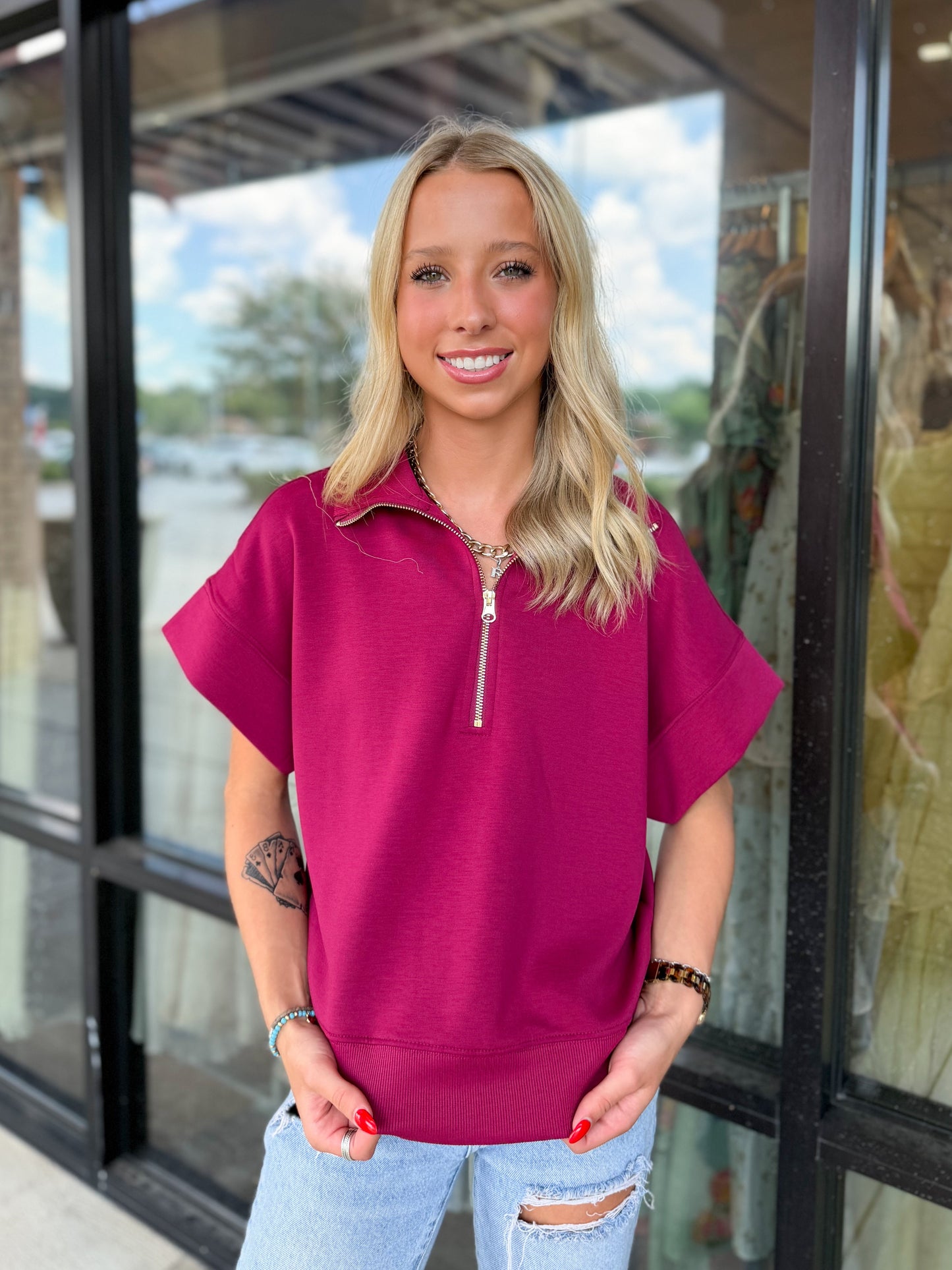 Soft Stream Half Zip Top