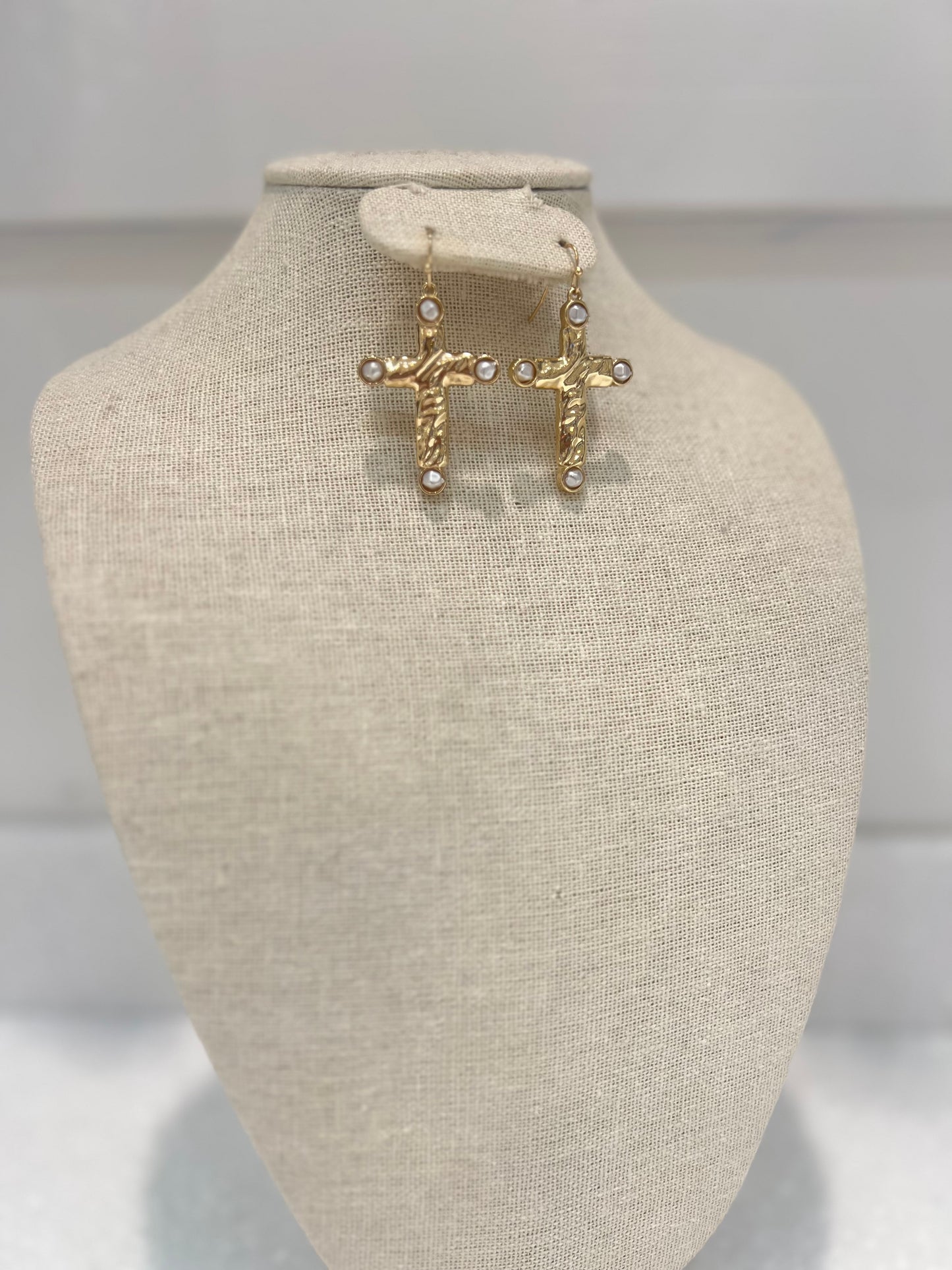 Cross Dangle Earrings