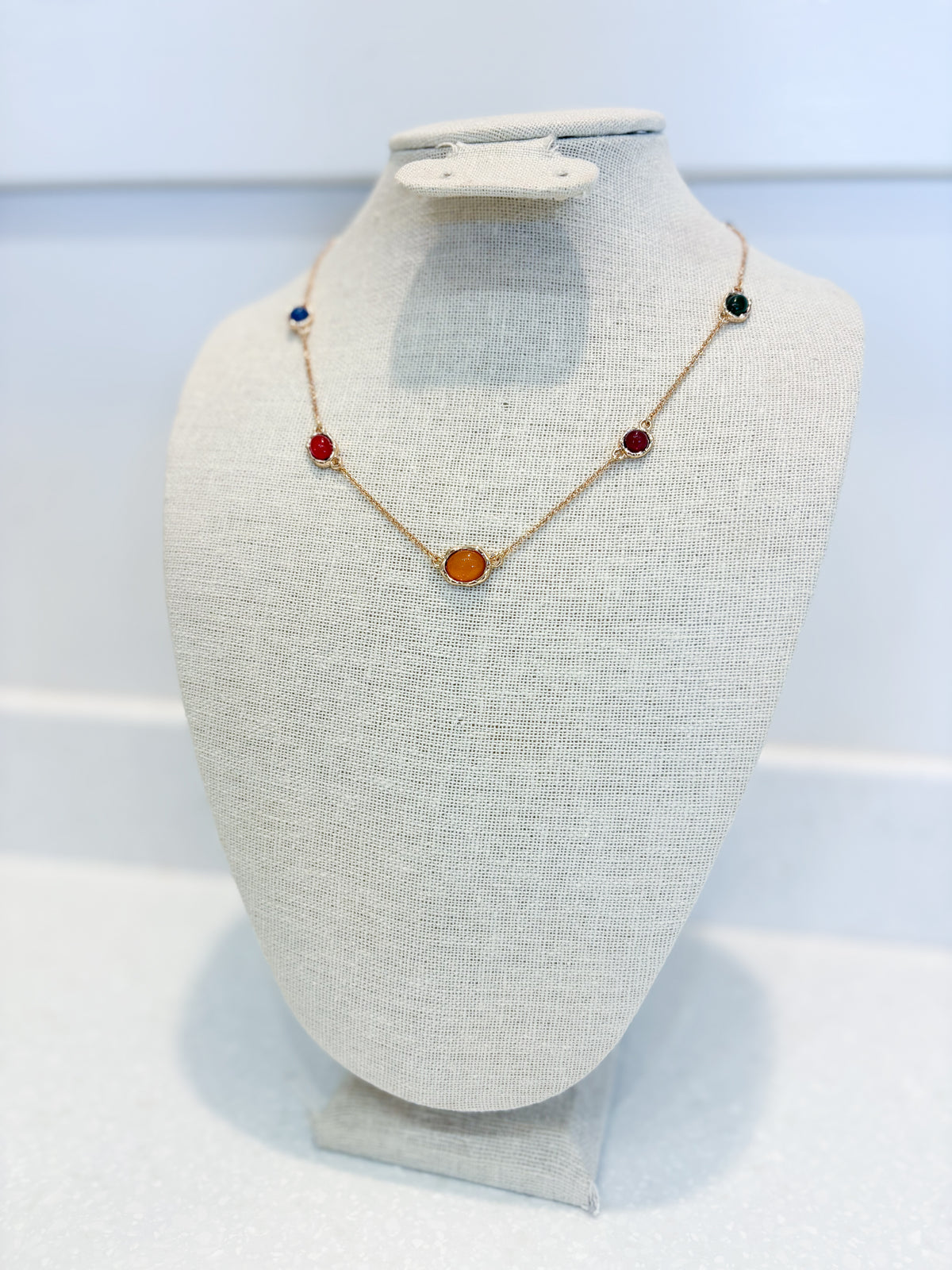 Multi-Colored Beaded Necklace
