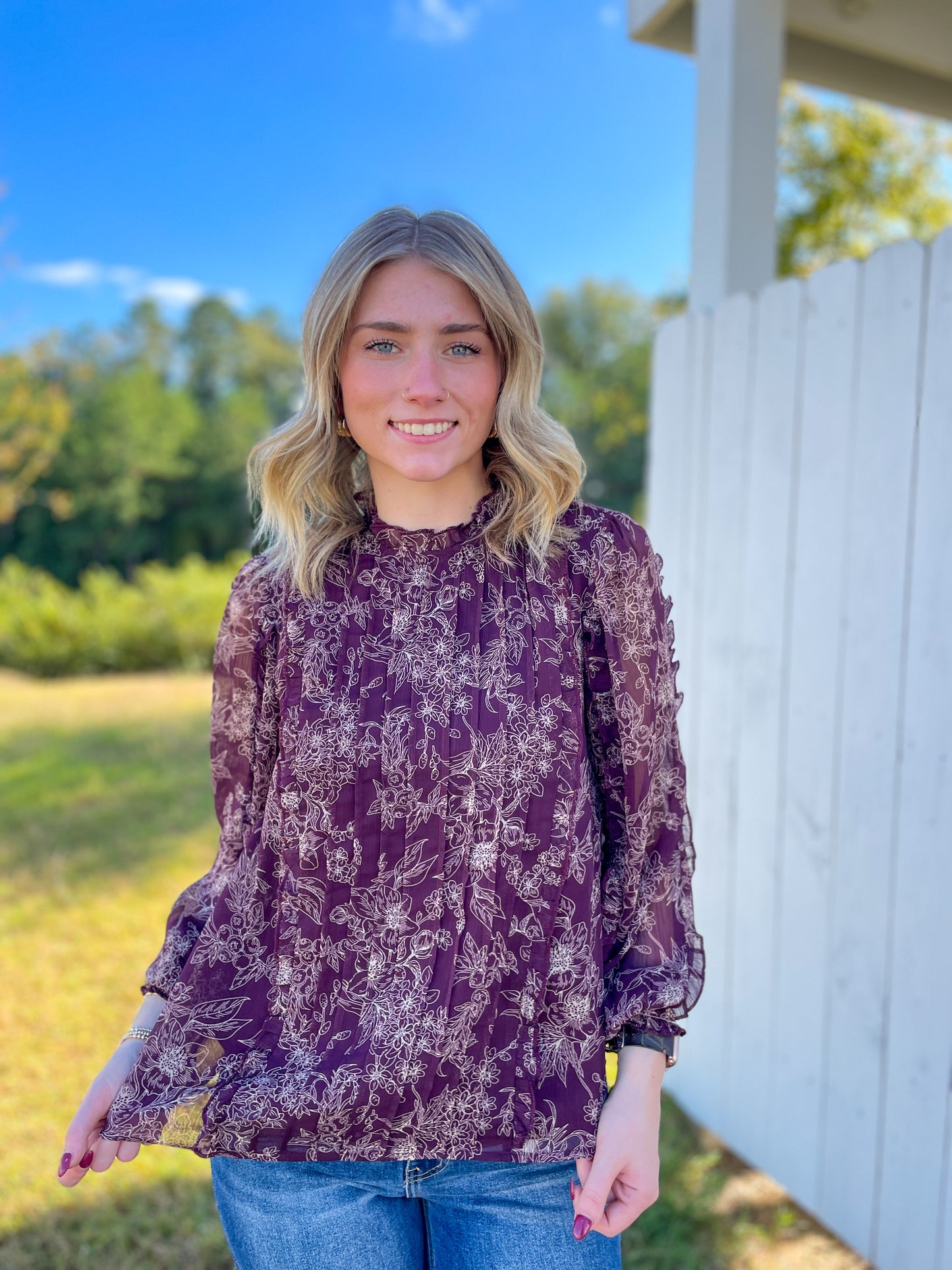 Berkeley Pleated Blouse