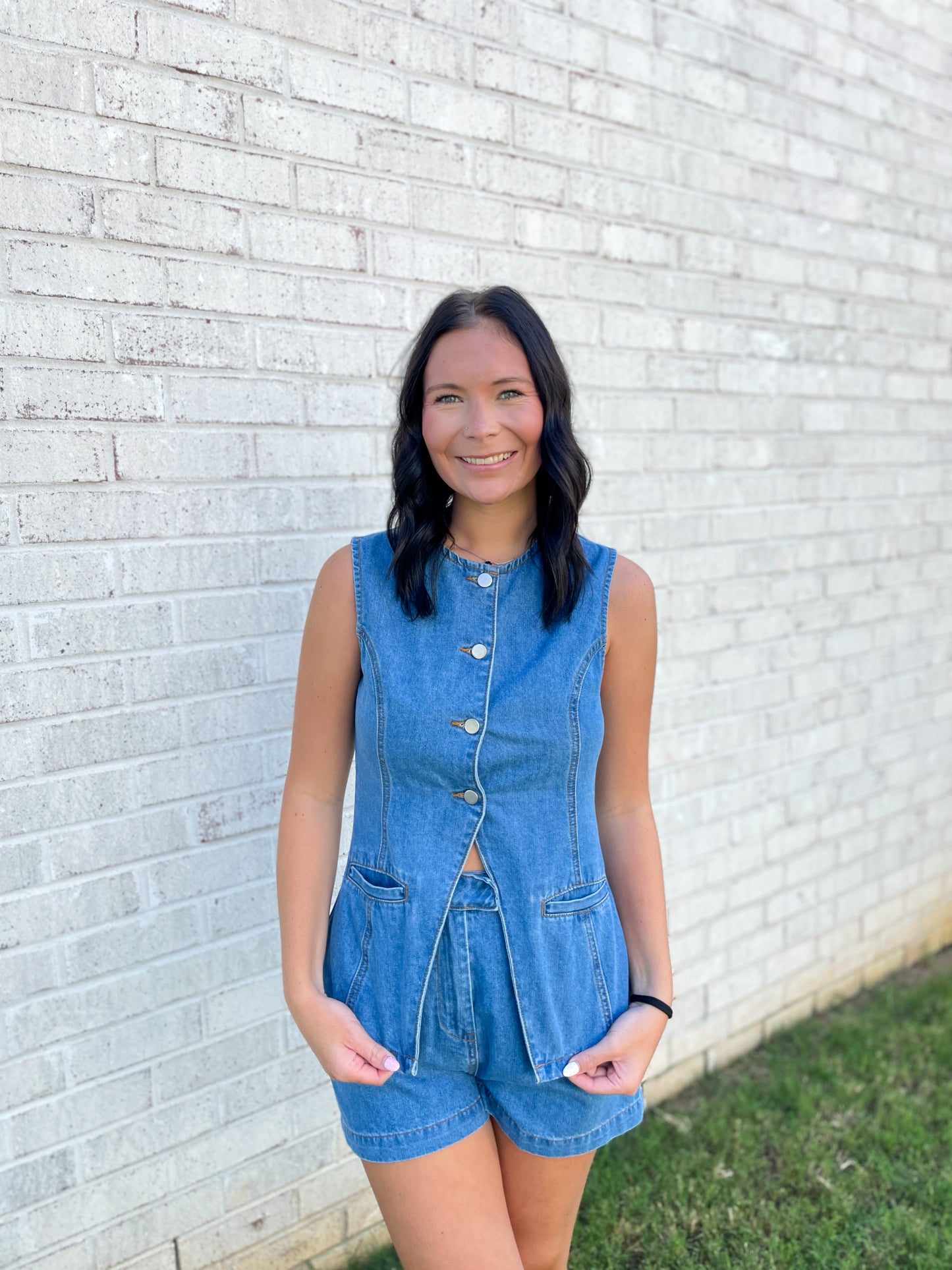 Marlowe Button Up Denim Set