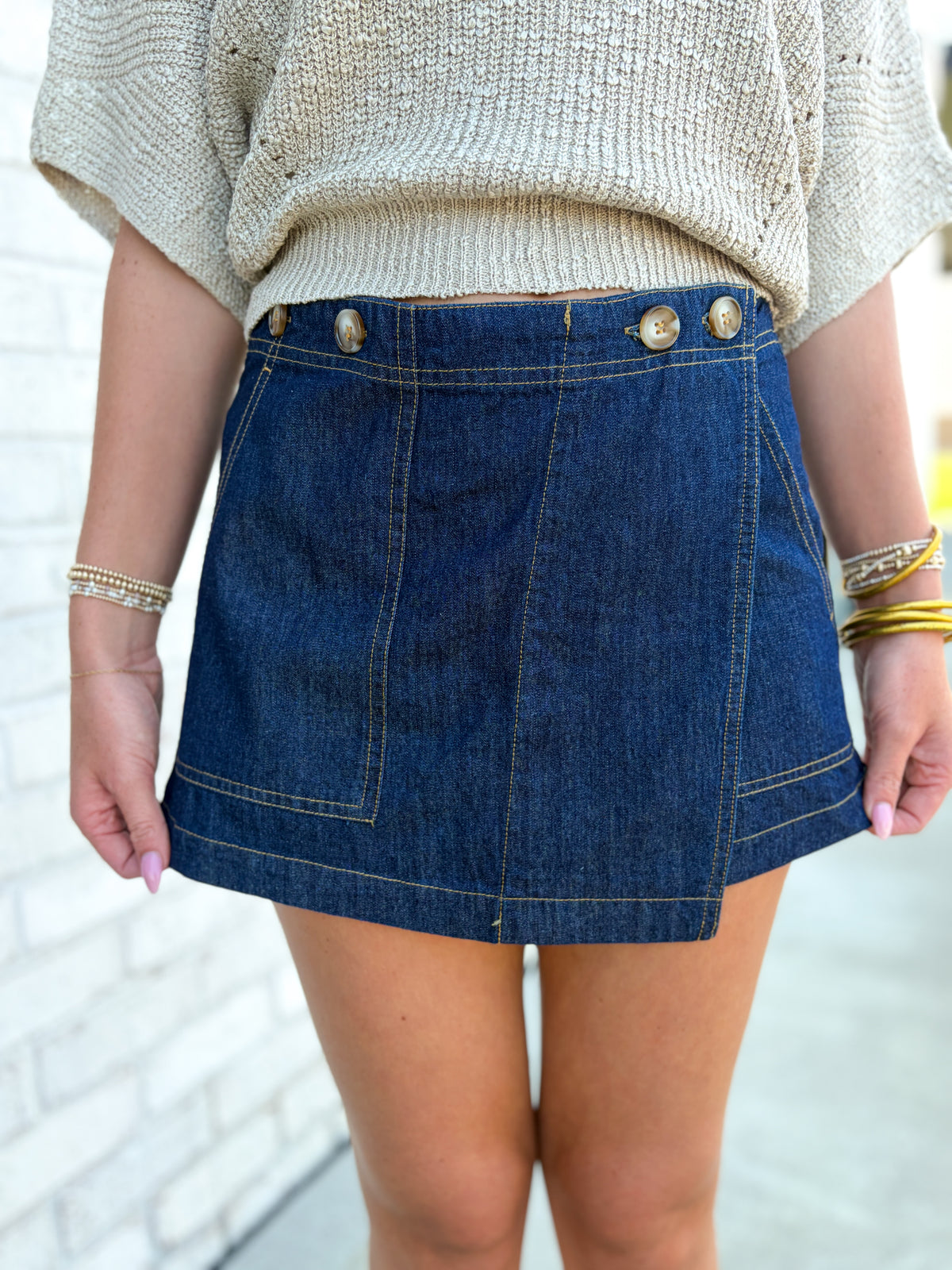 Addison Denim Skort