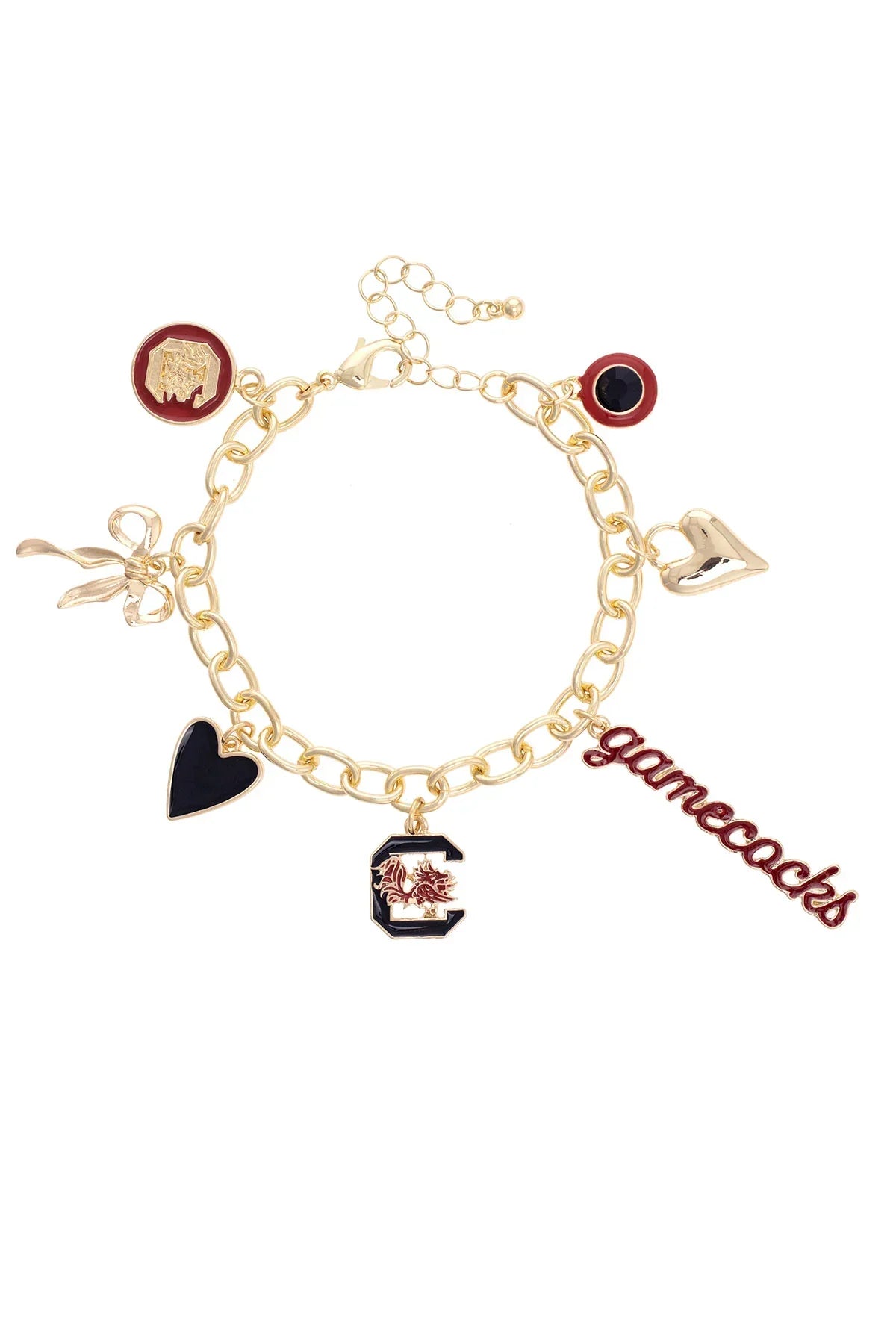 Carolina Gamecocks Charm Bracelet