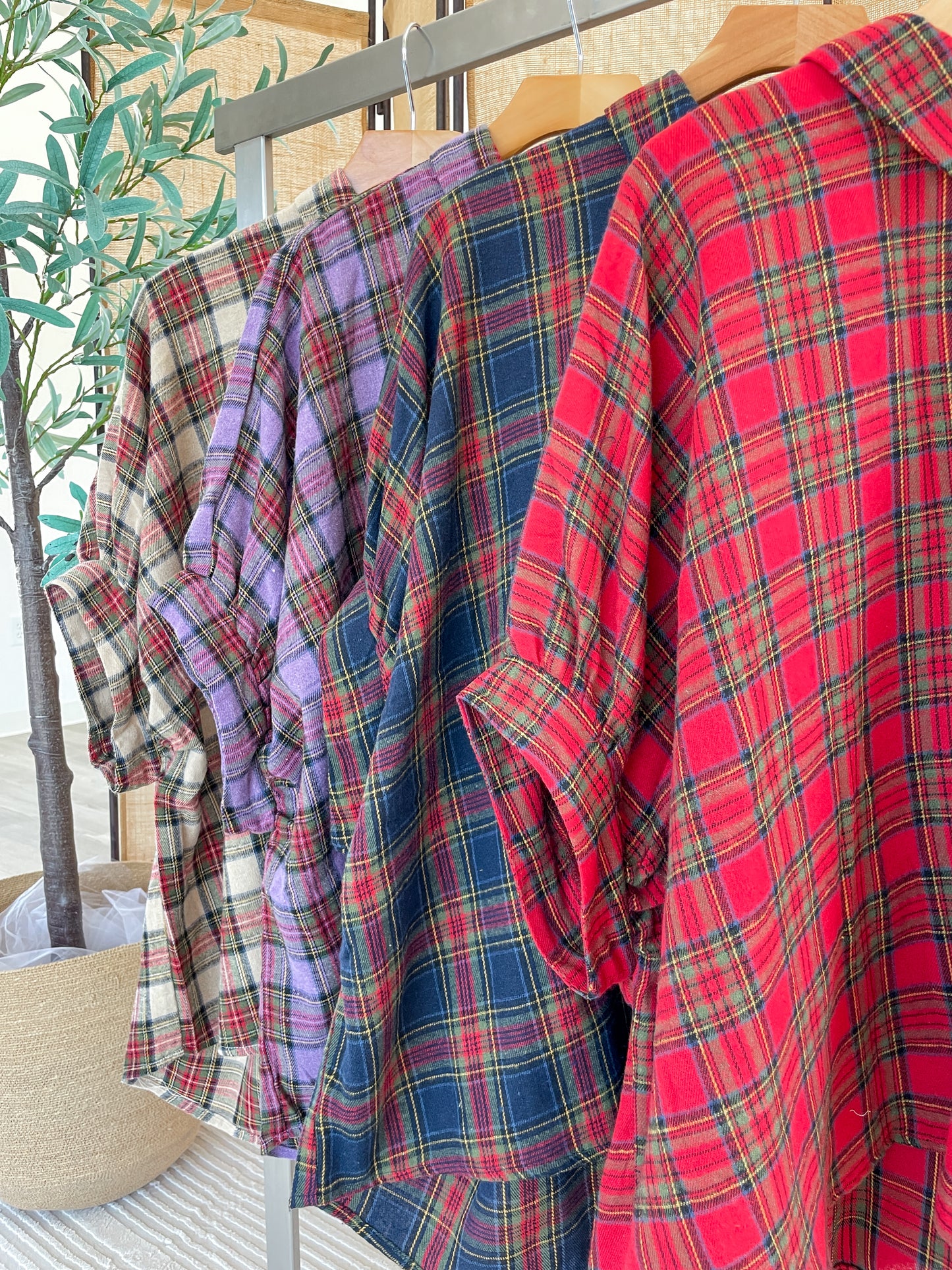 Flannel Button Up Top