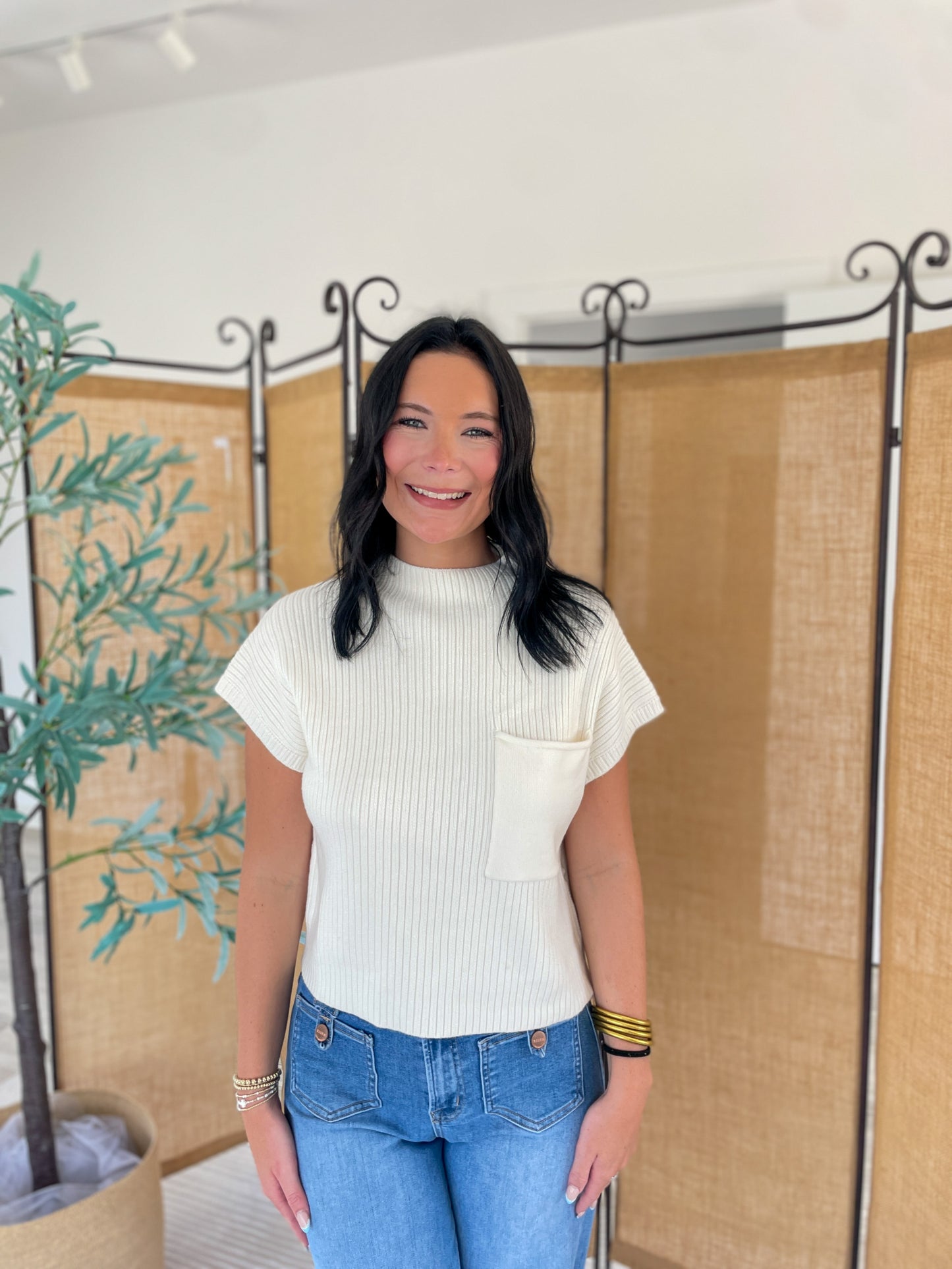 Oliver Mock Neck Top
