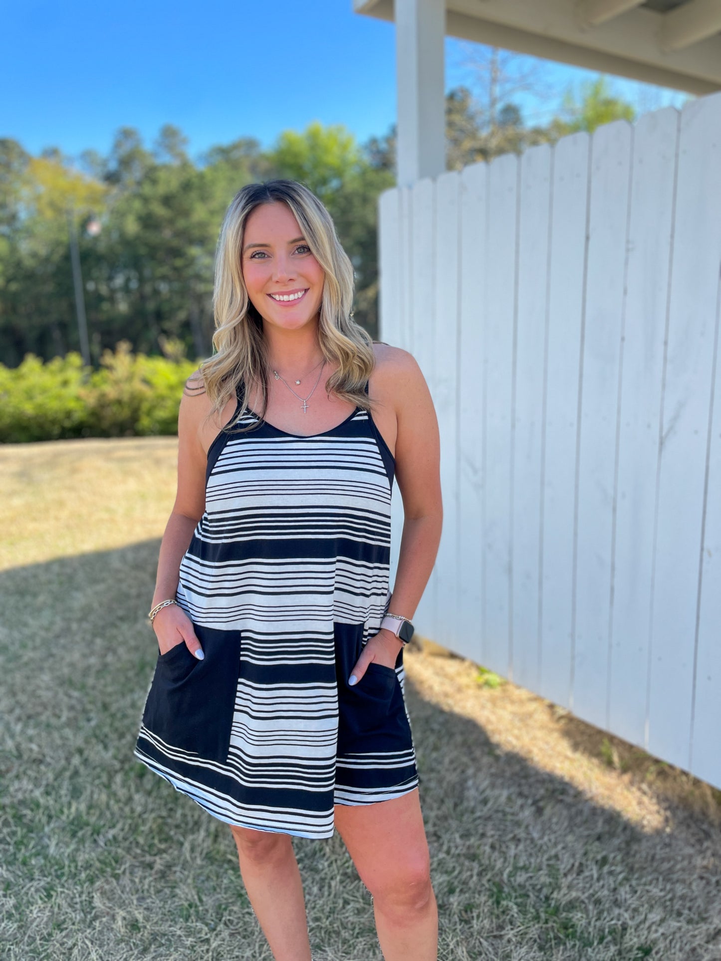 Poppy Stripped Romper