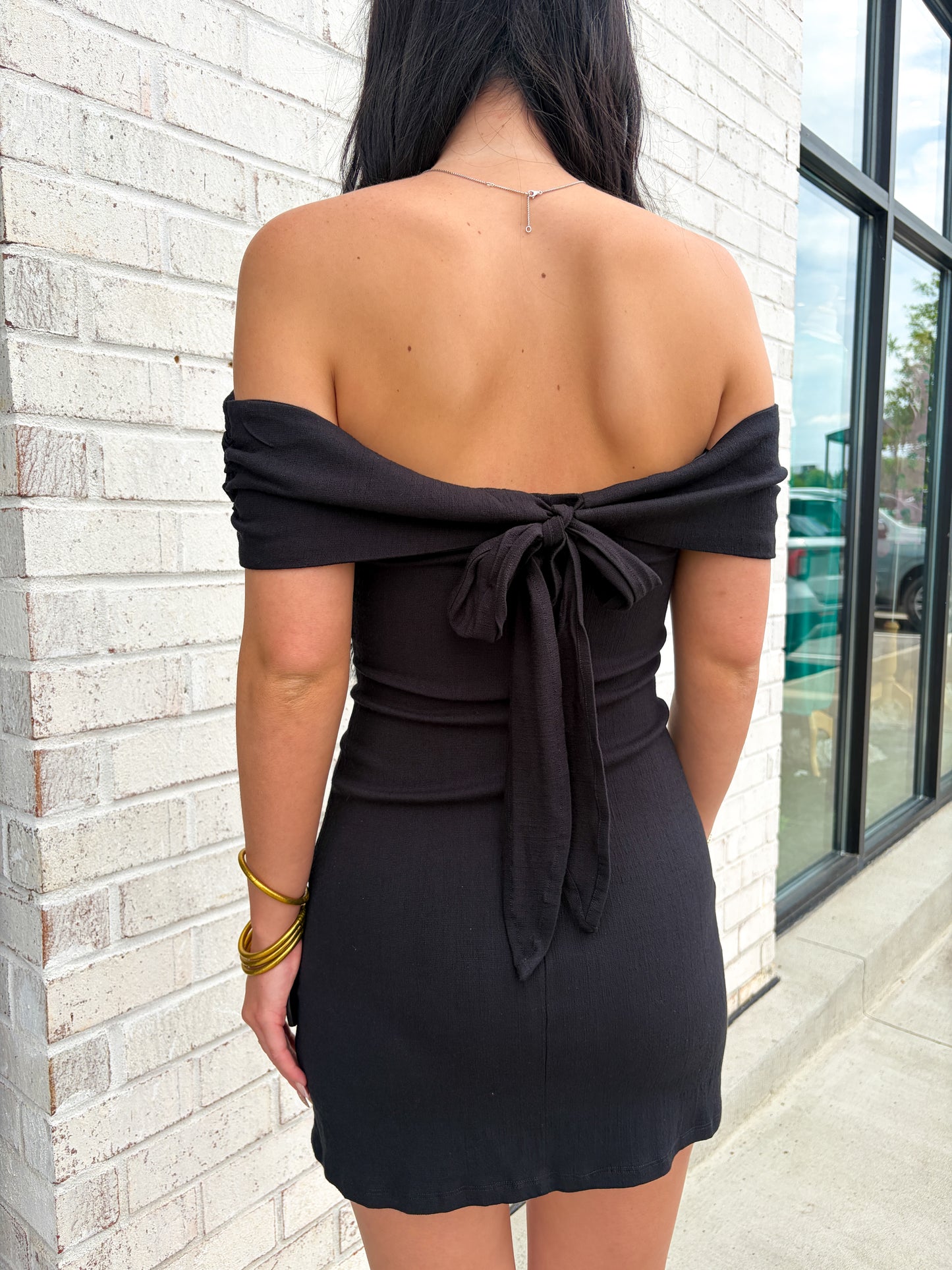 Off the Shoulder Mini Dress