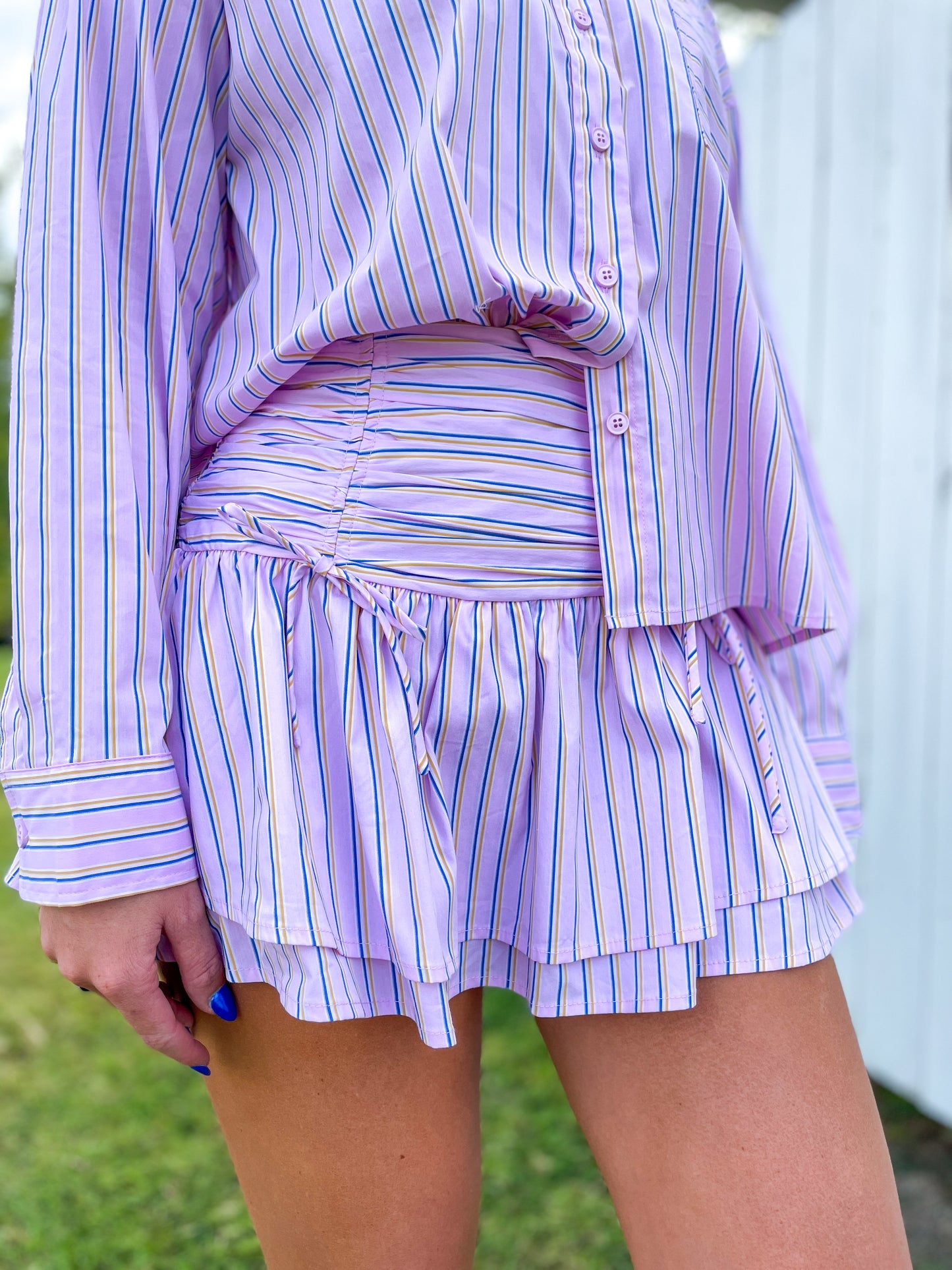Anika Stripped Skirt