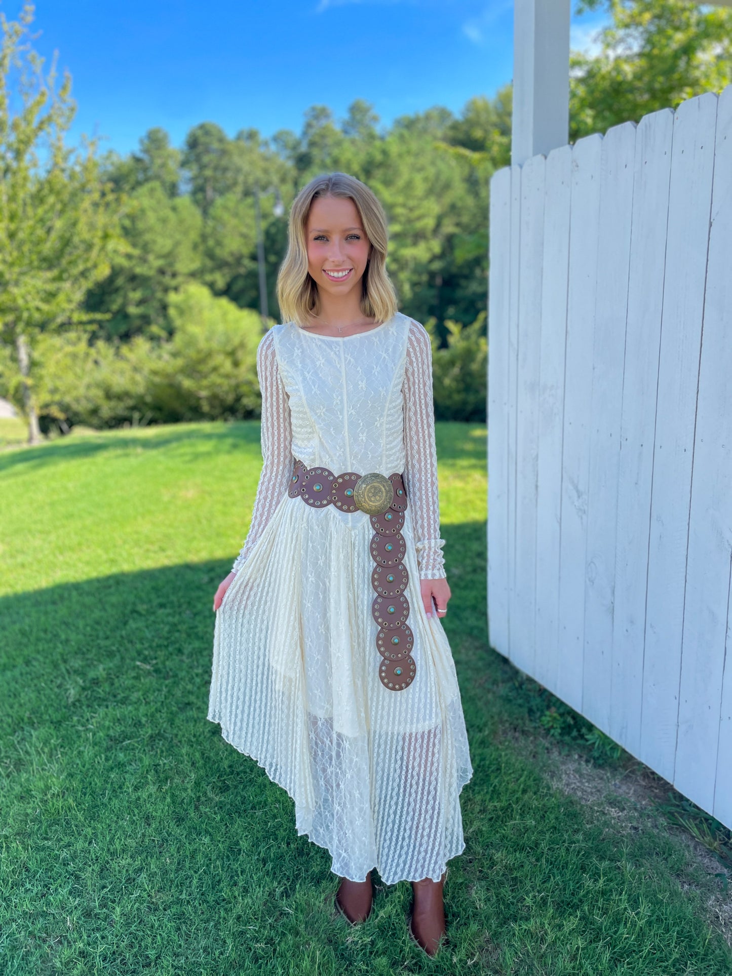 Hayden Lace Midi Dress