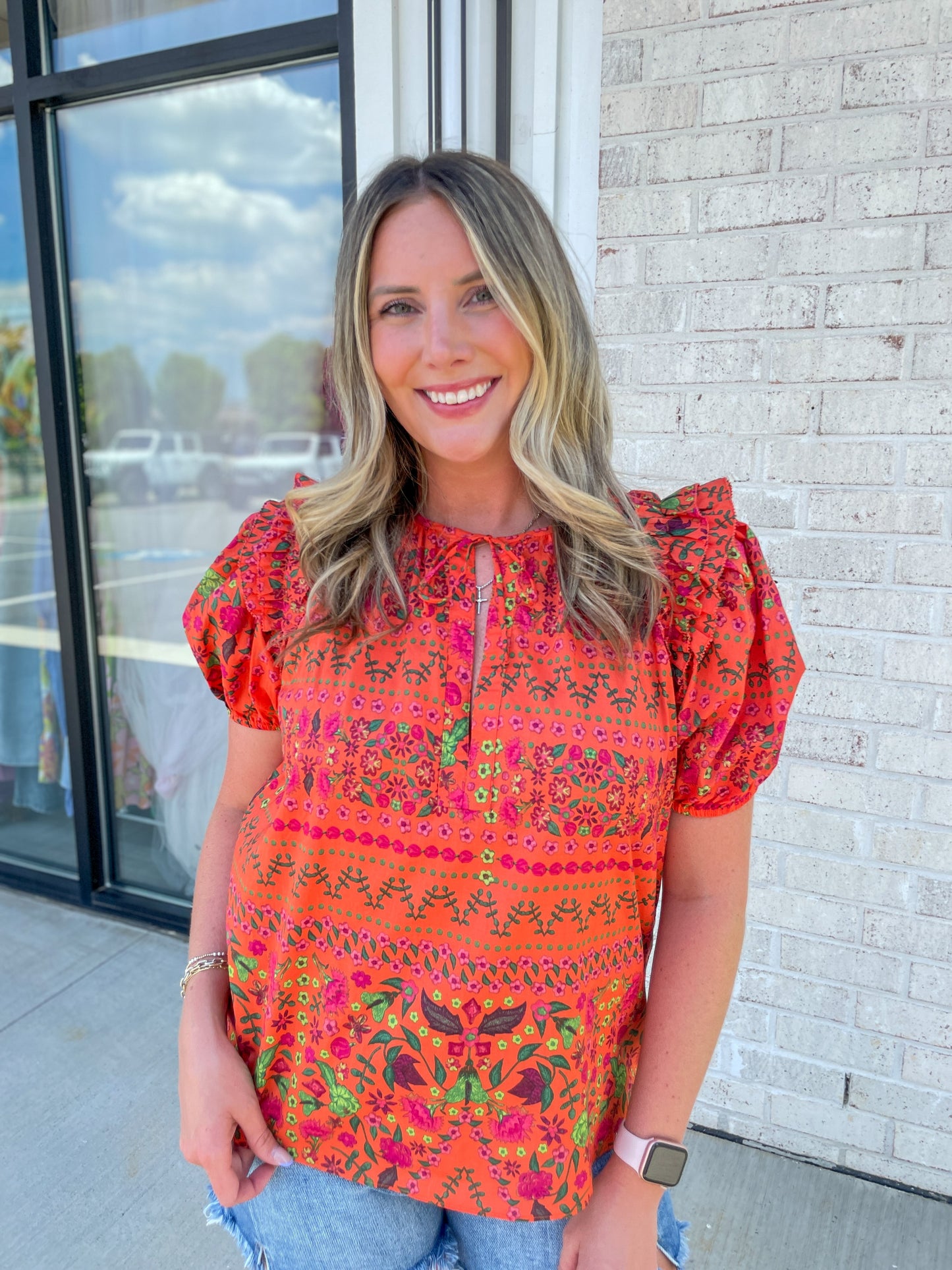 Shilah Floral Print Blouse