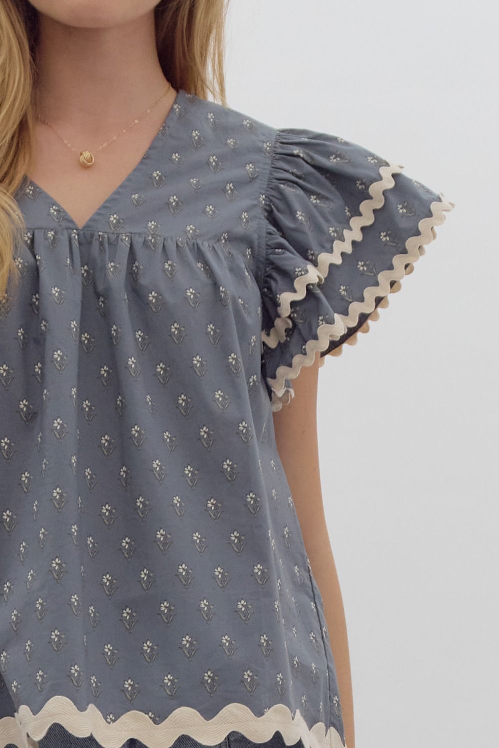 Maggie Flutter Sleeve Top