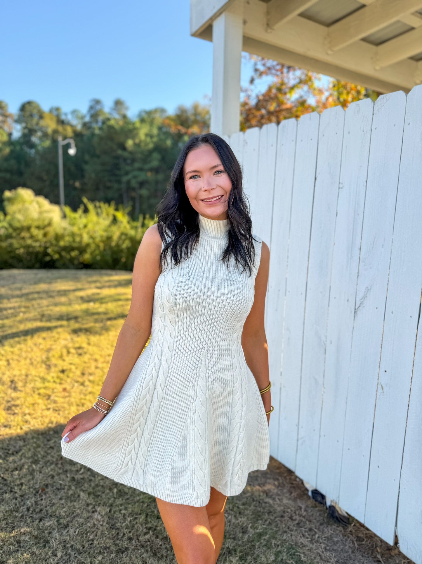 Sleeveless Sweater Mini Dress