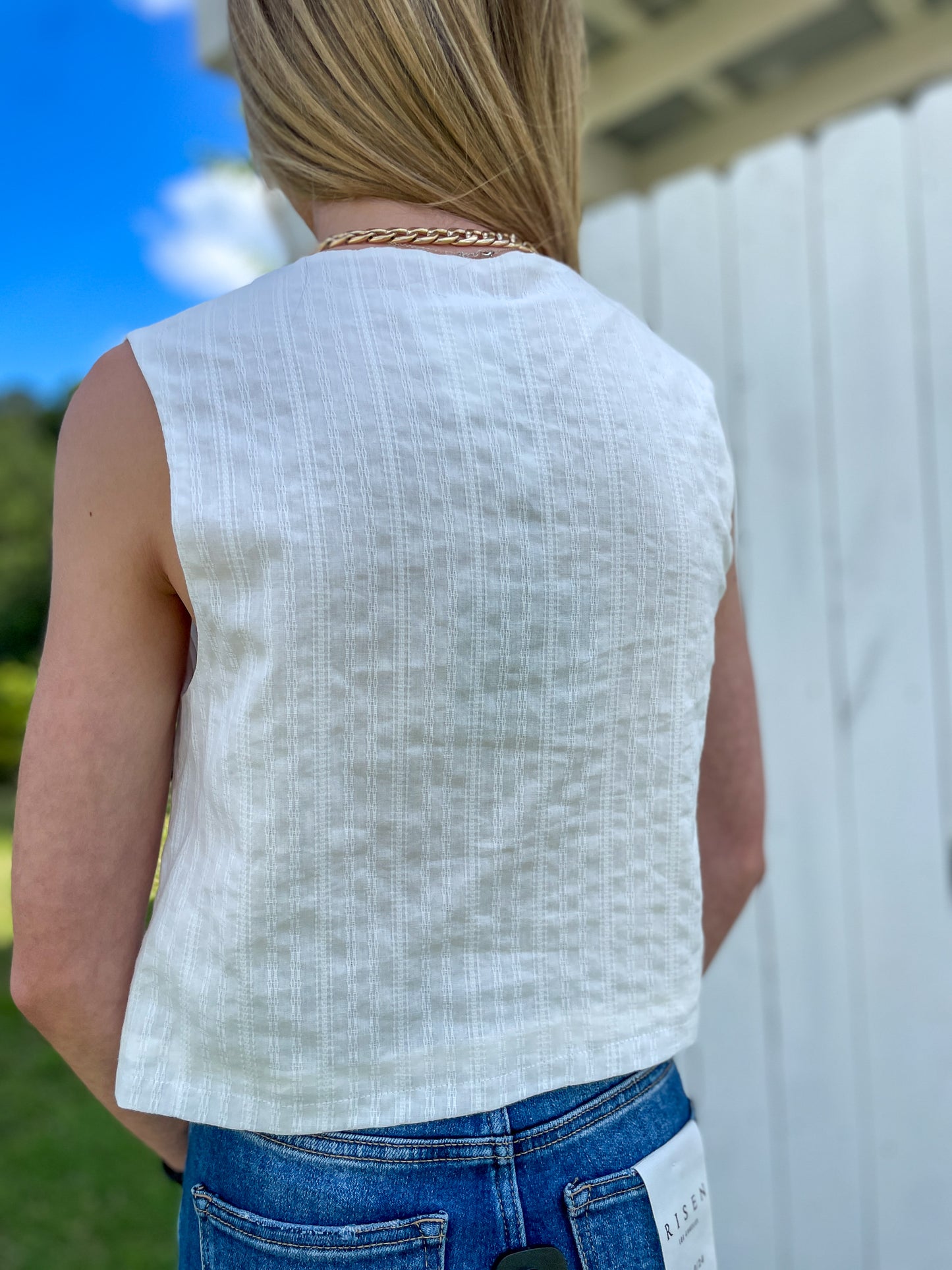 Destin Button Up Top