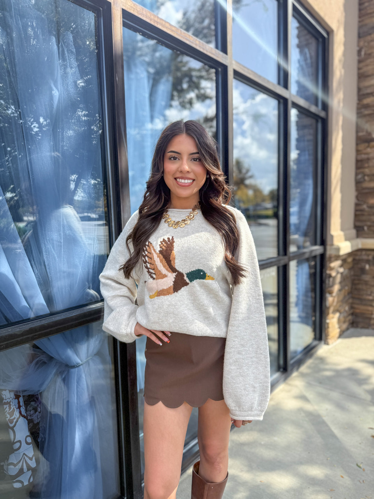Karly Mallard Duck Sweater