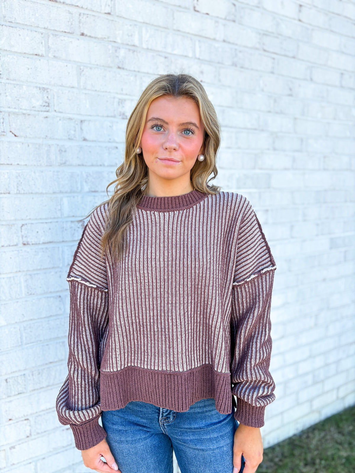 Soft Knit Striped Sweater