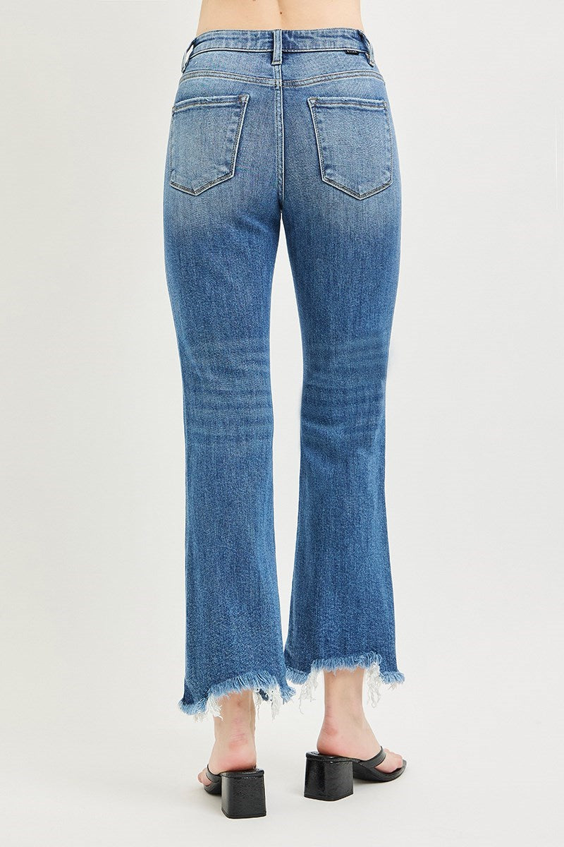 Risen High Rise Cropped Jeans