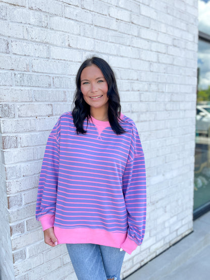 Stripped Basic Crewneck