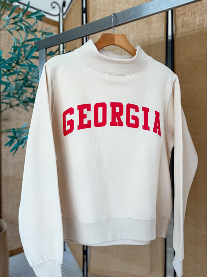Georgia Mock Neck Sweatshirt