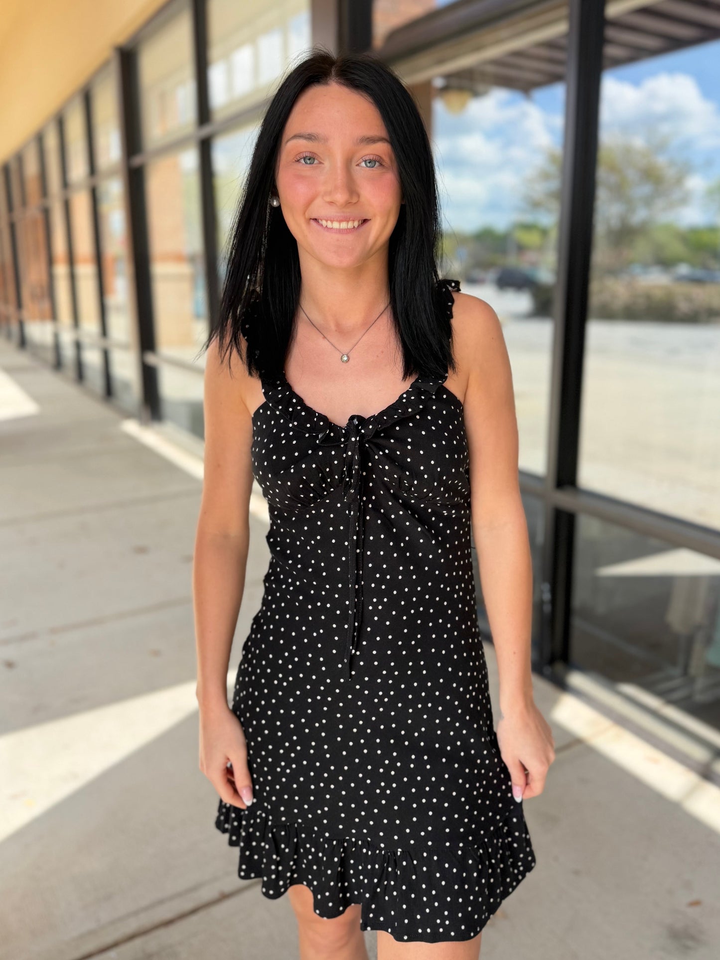 Polka Dot Mini Dress