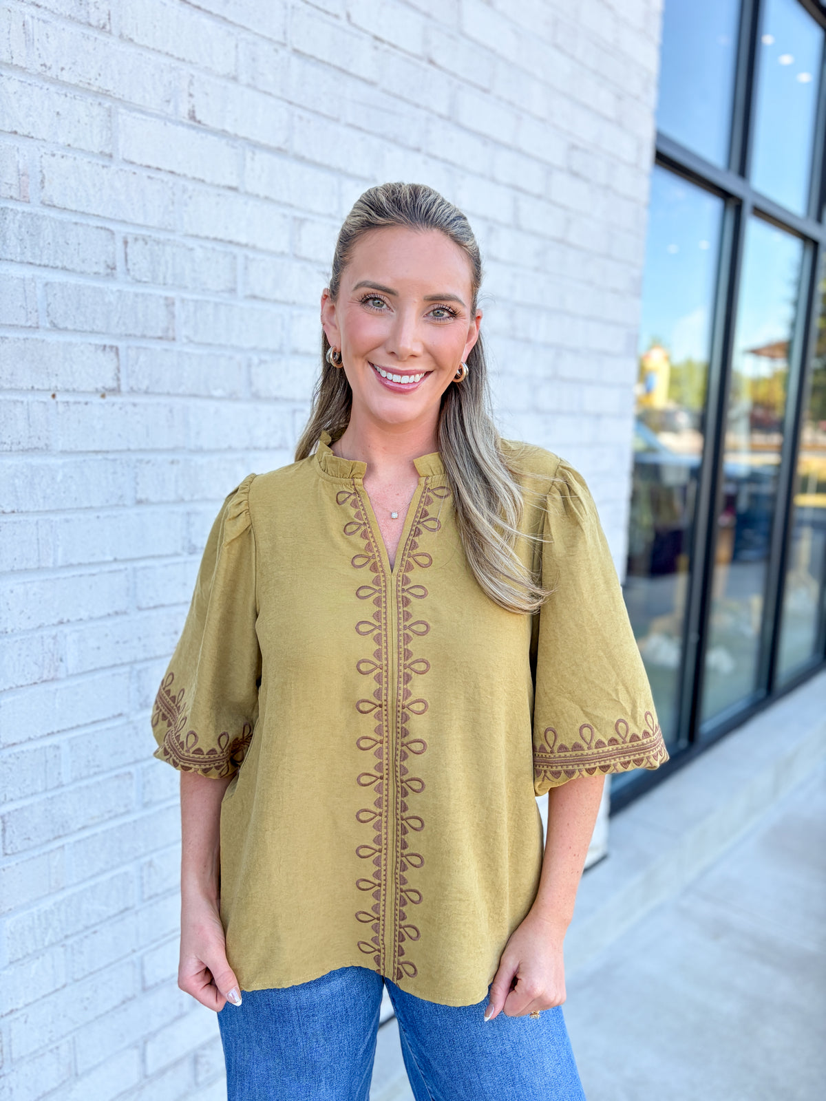 Missy Puff Sleeve Blouse