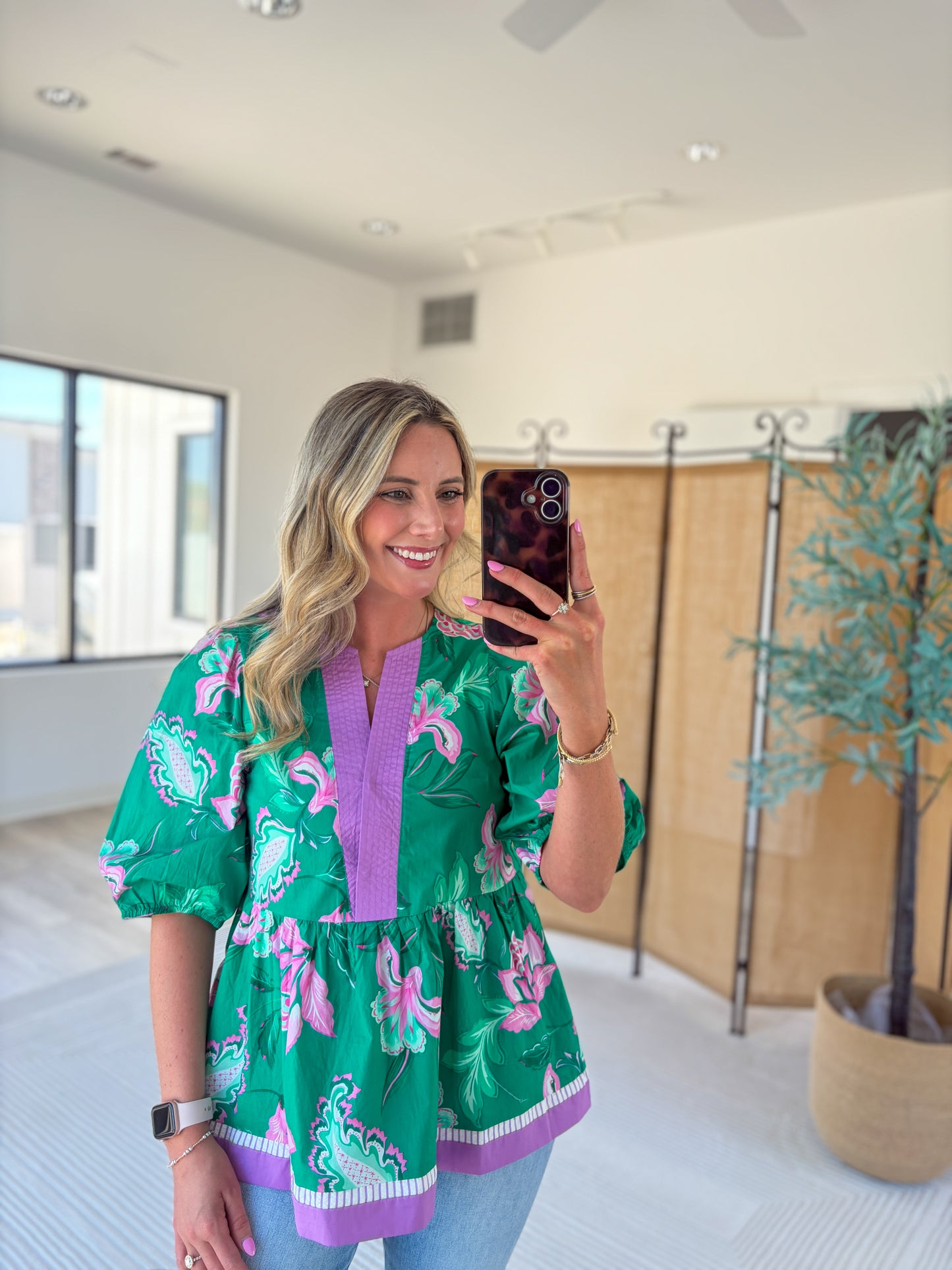 Jace Patterned Blouse