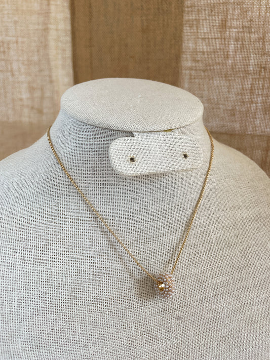 Pearl Hoop Necklace