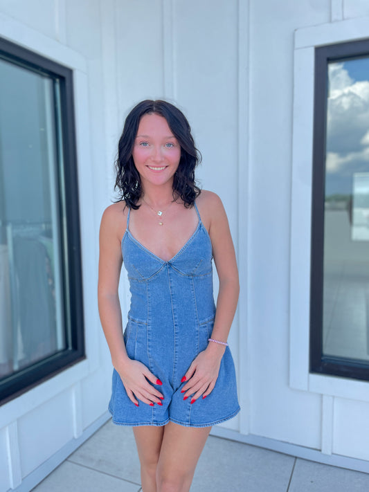 Juliet Denim Romper