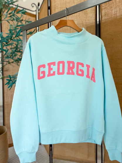 Georgia Mock Neck Sweatshirt