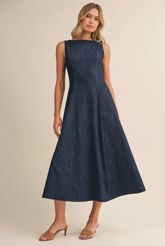 Denim Midi Dress